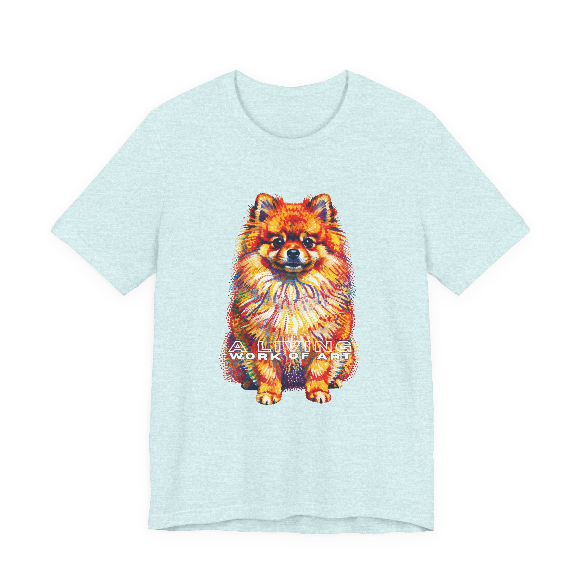 Pomeranian T Shirt | Living Work of Art Collection | Pointillism Style