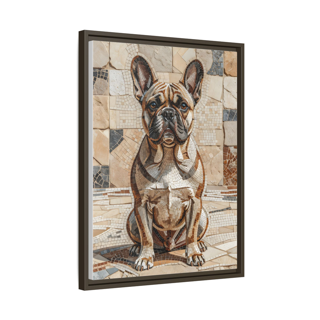 French Bulldog Canvas Wall Art | Living Work of Art Collection | Mosaic Style Print
