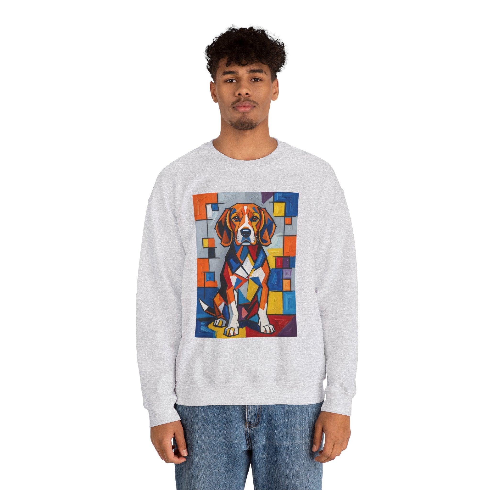 Beagle Sweatshirt | Living Work of Art Collection | Cubist Style
