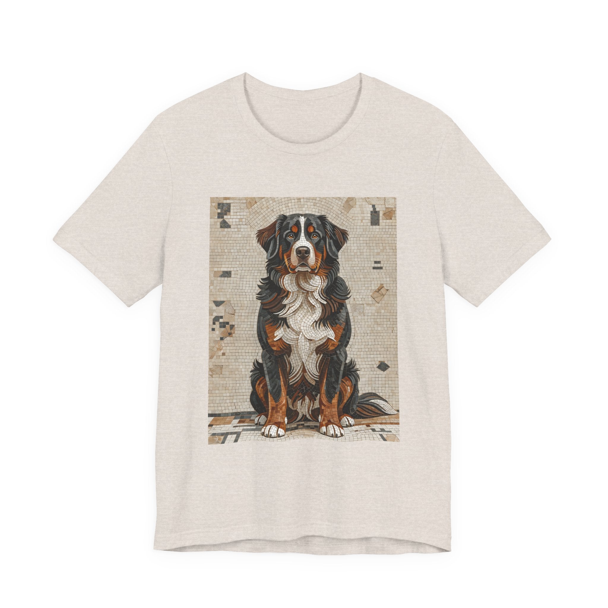 Bernese Mountain Dog T Shirt | Living Work of Art Collection | Mosaic Style