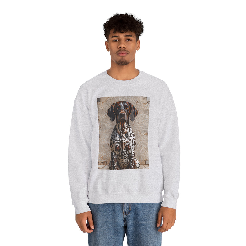 German Shorthaired Pointer Sweatshirt | Living Work of Art Collection | Mosaic Style