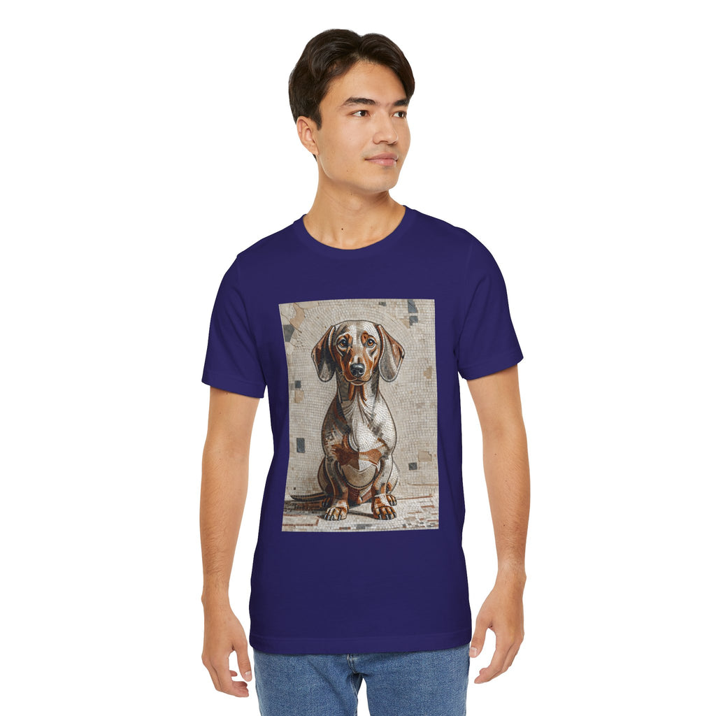 Dachshund T Shirt | Living Work of Art Collection | Mosaic Style