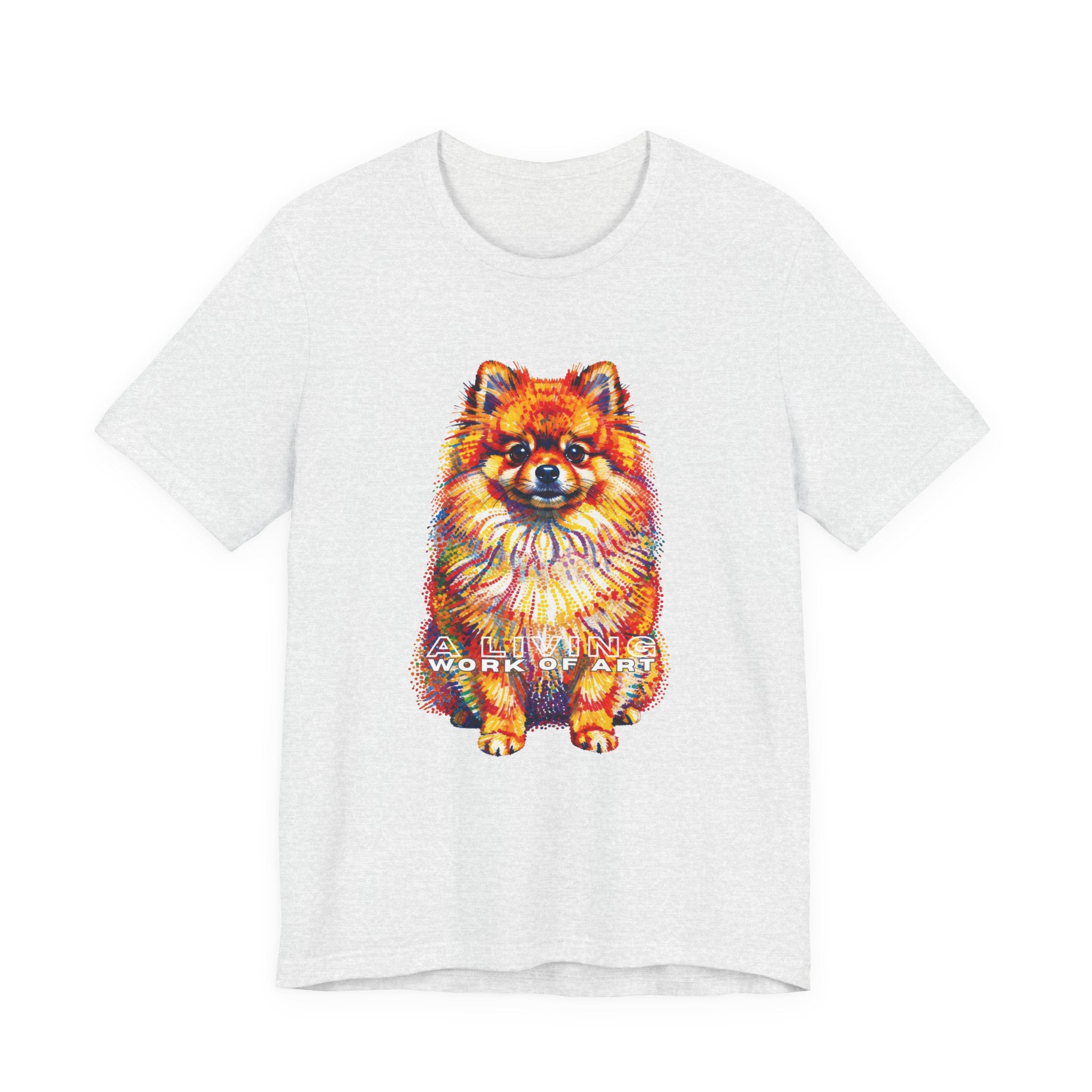 Pomeranian T Shirt | Living Work of Art Collection | Pointillism Style