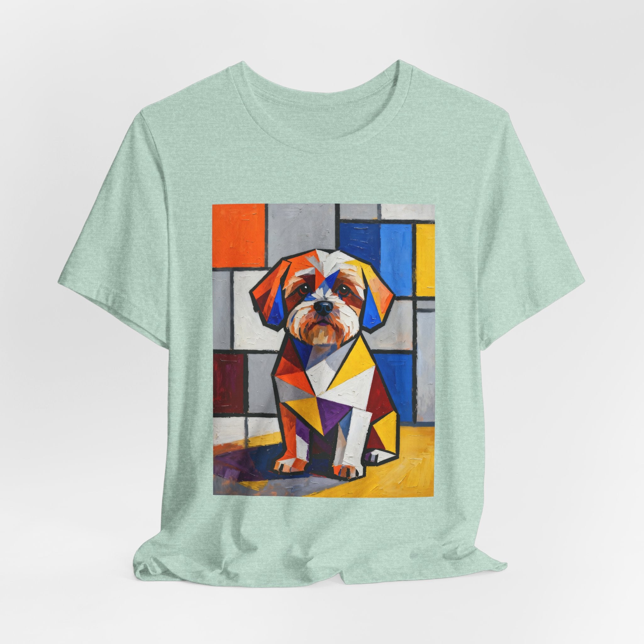 Shih-Poo T Shirt | Living Work of Art Collection | Cubist Style