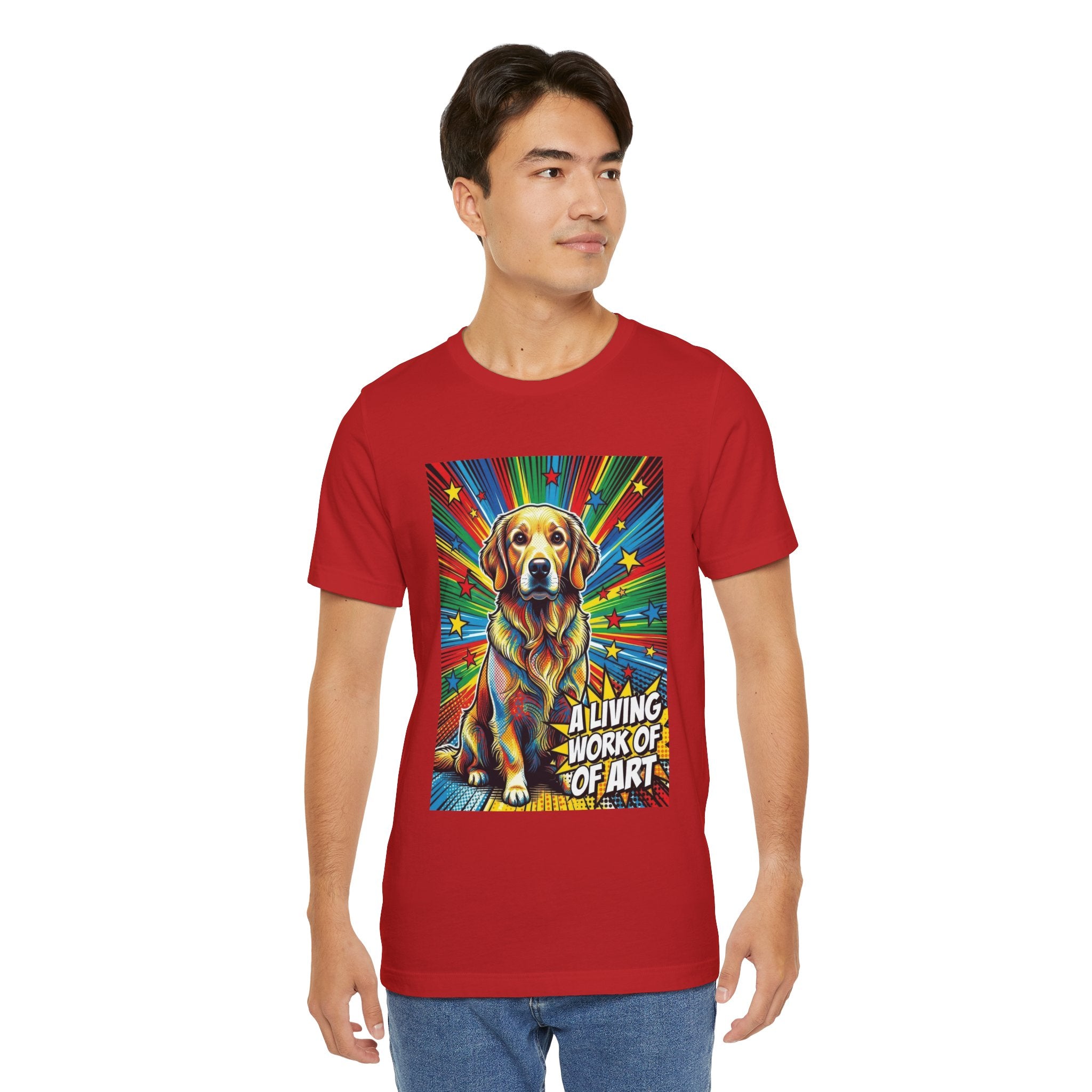 Golden Retriever T Shirt | Living Work of Art Collection | Pop Art