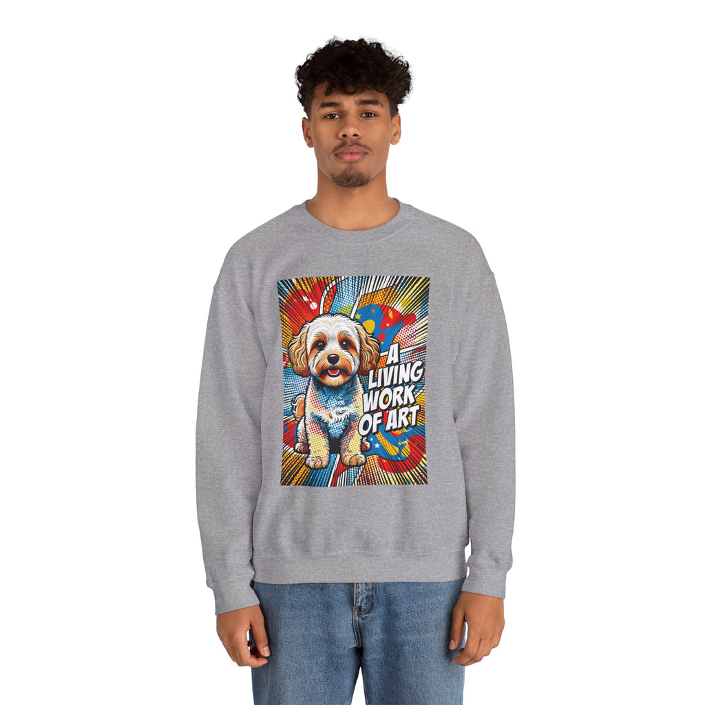 Maltipoo Sweatshirt | Living Work of Art Collection | Pop Art
