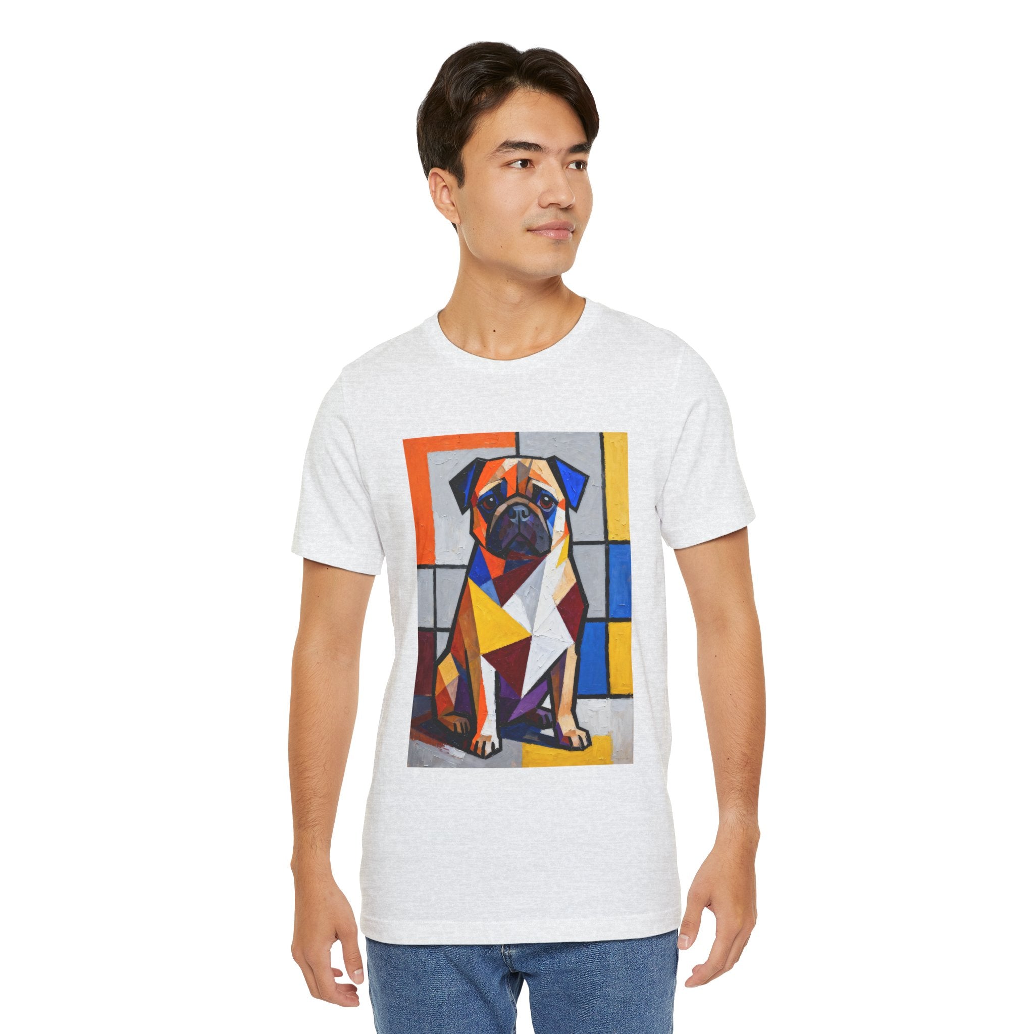 Pug T Shirt | Living Work of Art Collection | Cubist Style