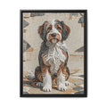 Bernedoodle Canvas Wall Art | Living Work of Art Collection | Mosaic Style Print
