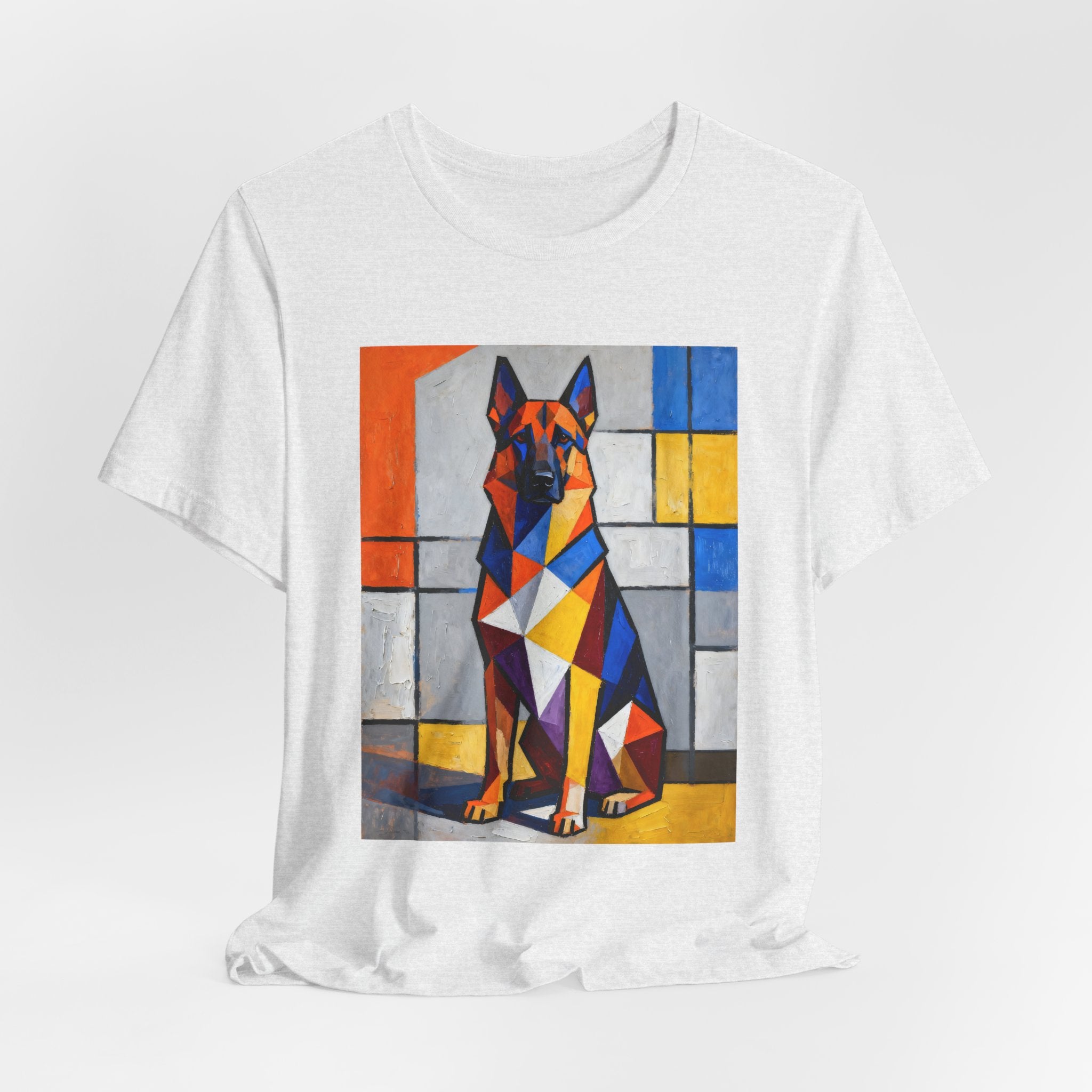 German Shepherd T Shirt | Living Work of Art Collection | Cubist Style