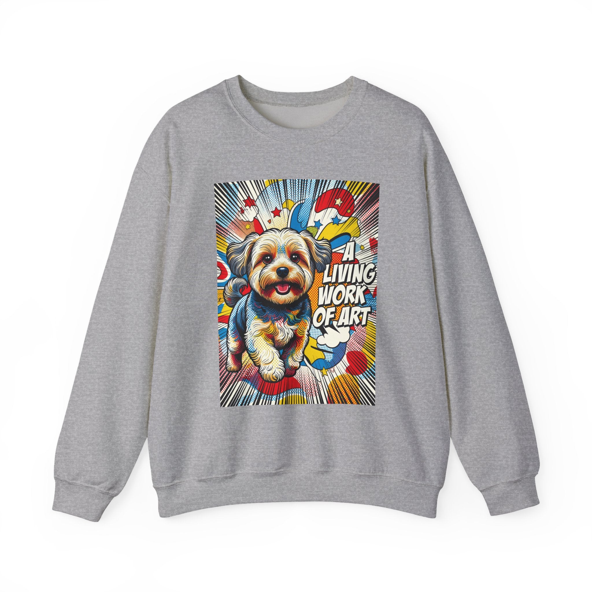 Yorkipoo Sweatshirt | Living Work of Art Collection | Pop Art