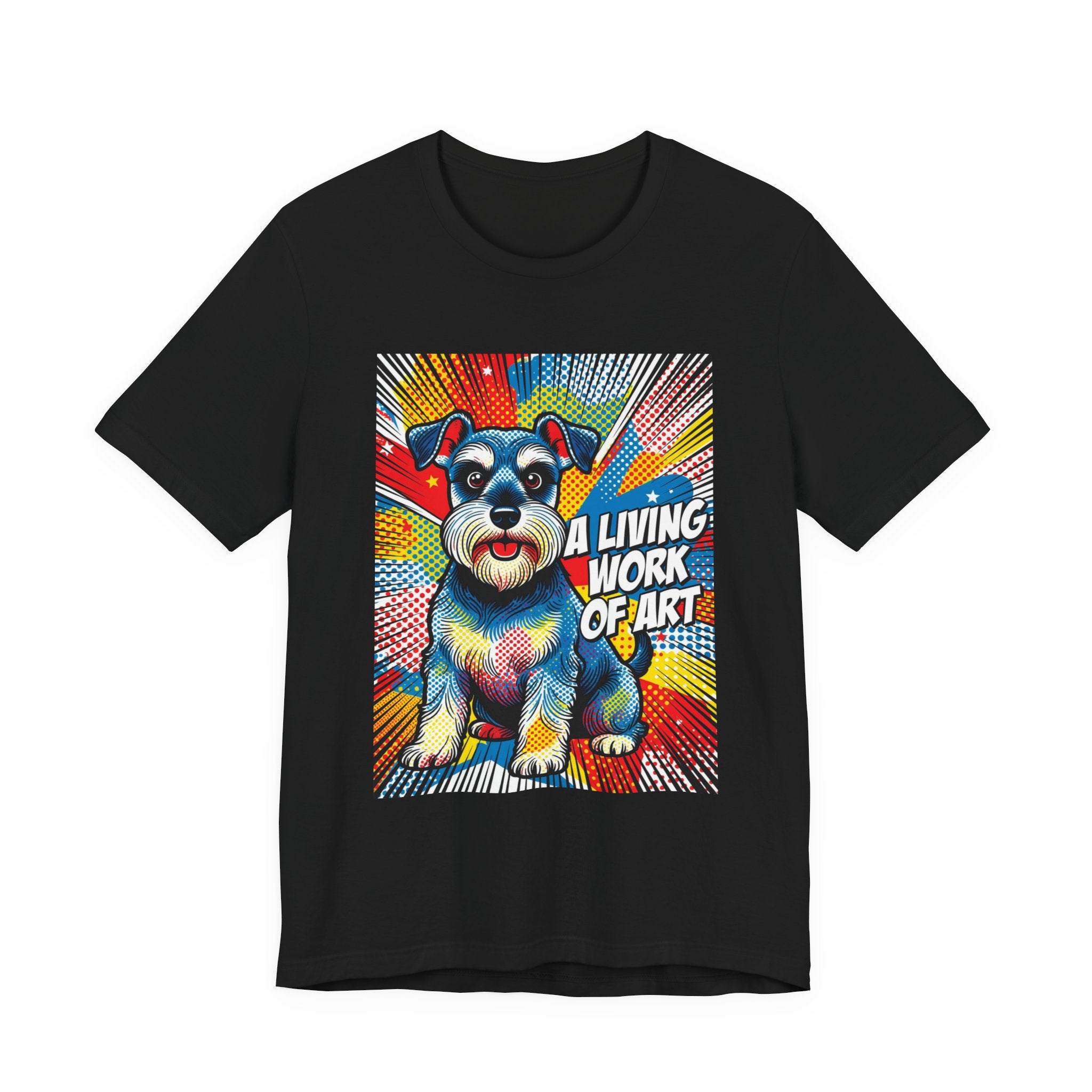 Schnauzer T Shirt | Living Work of Art Collection | Pop Art
