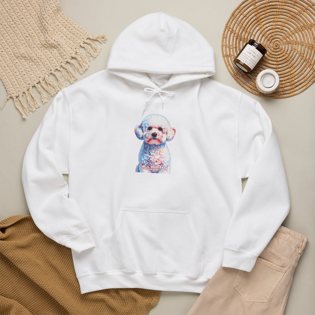 Bichon Frise Hoodie | Living Work of Art Collection | Pointillism Style
