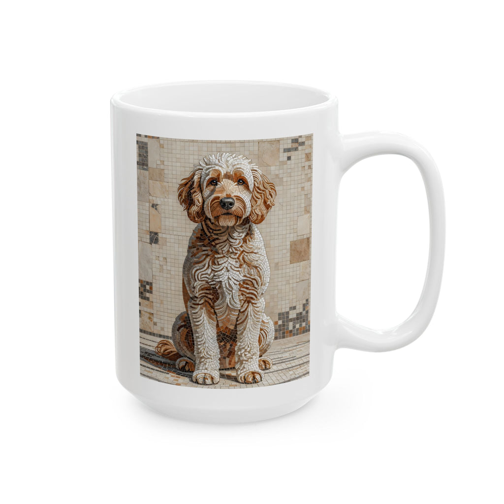 Goldendoodle Coffee Mug | Living Work of Art Collection | Mosaic Style