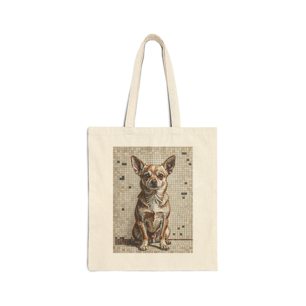 Chihuahua Tote Bag | Living Work of Art Collection | Mosaic Style