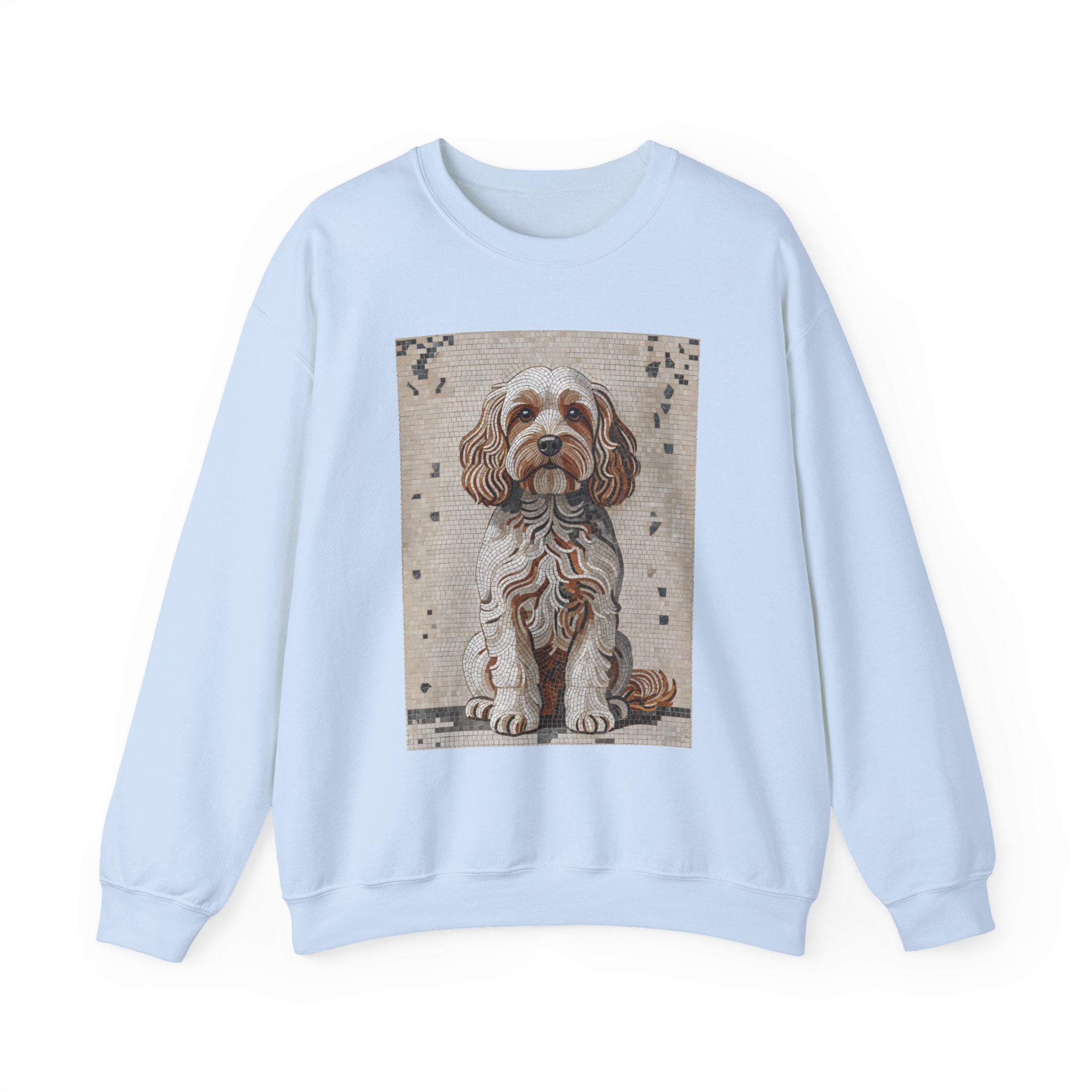 Cavapoo Sweatshirt | Living Work of Art Collection | Mosaic Style