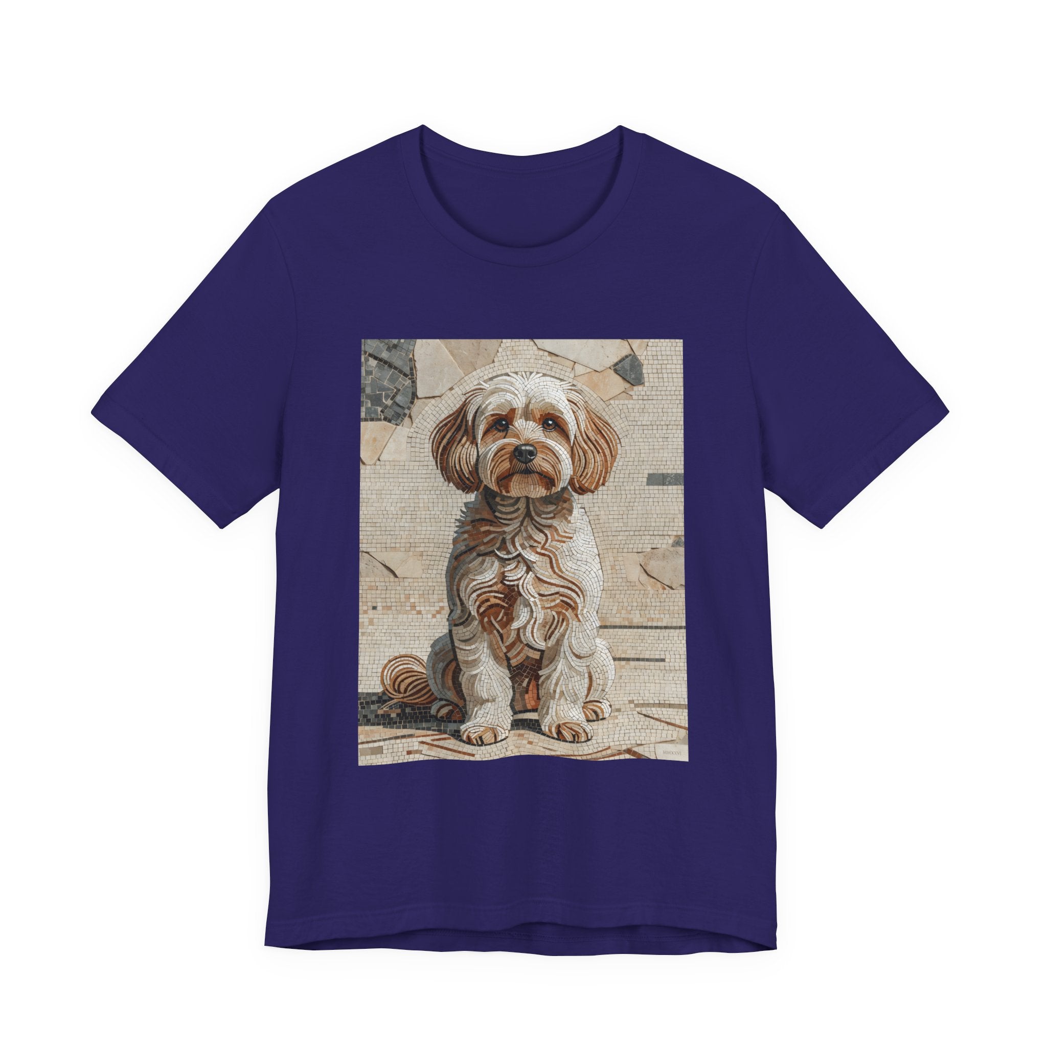 Maltipoo T Shirt | Living Work of Art Collection | Mosaic Style