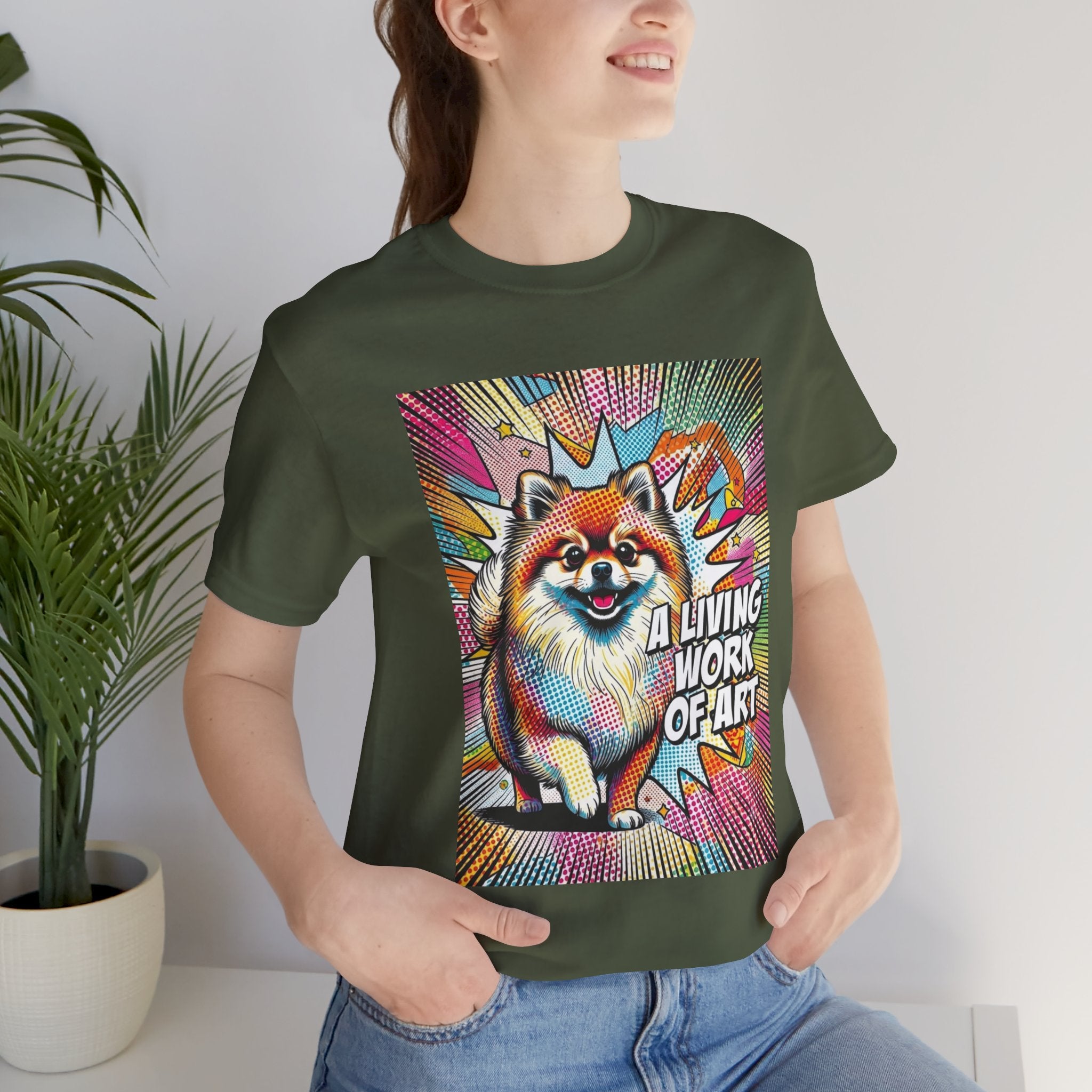 Pomeranien T Shirt | Living Work of Art Collection | Pop Art