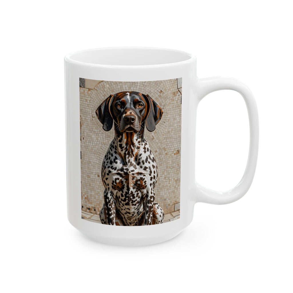 German Shorthaired Pointer Coffee Mug | Living Work of Art Collection | Mosaic Style