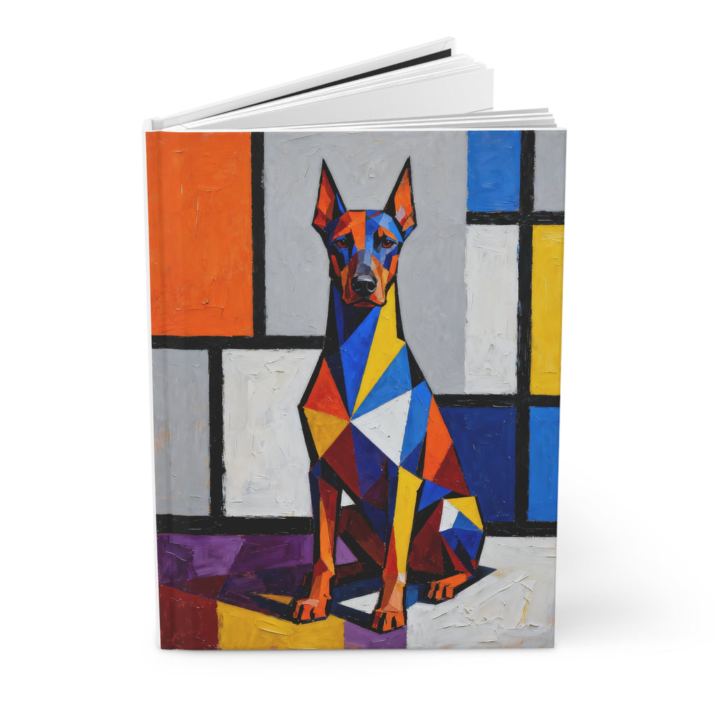 Doberman Pinscher Notebook | Living Work of Art Collection | Cubist Style