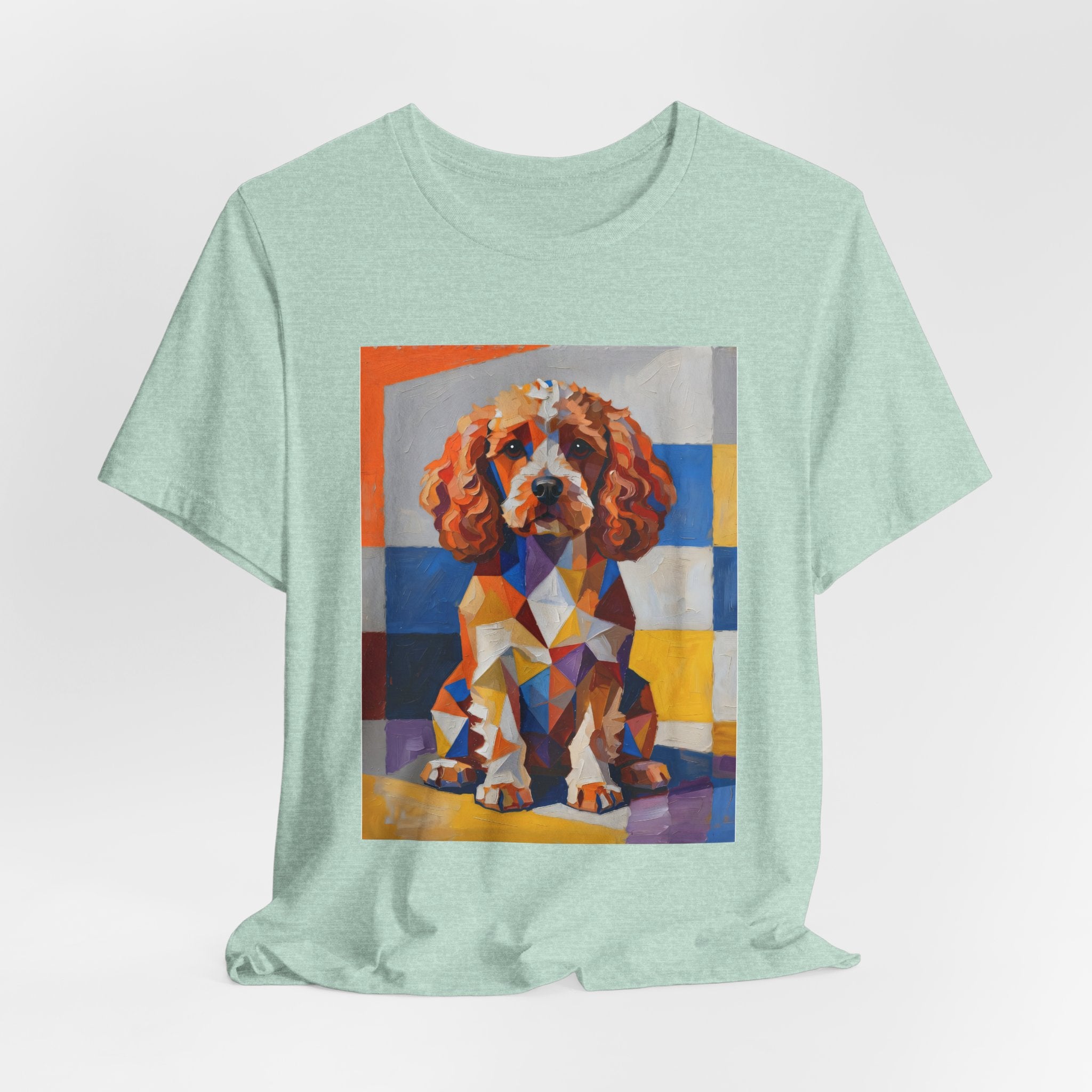 Cavapoo T Shirt | Living Work of Art Collection | Cubist Style