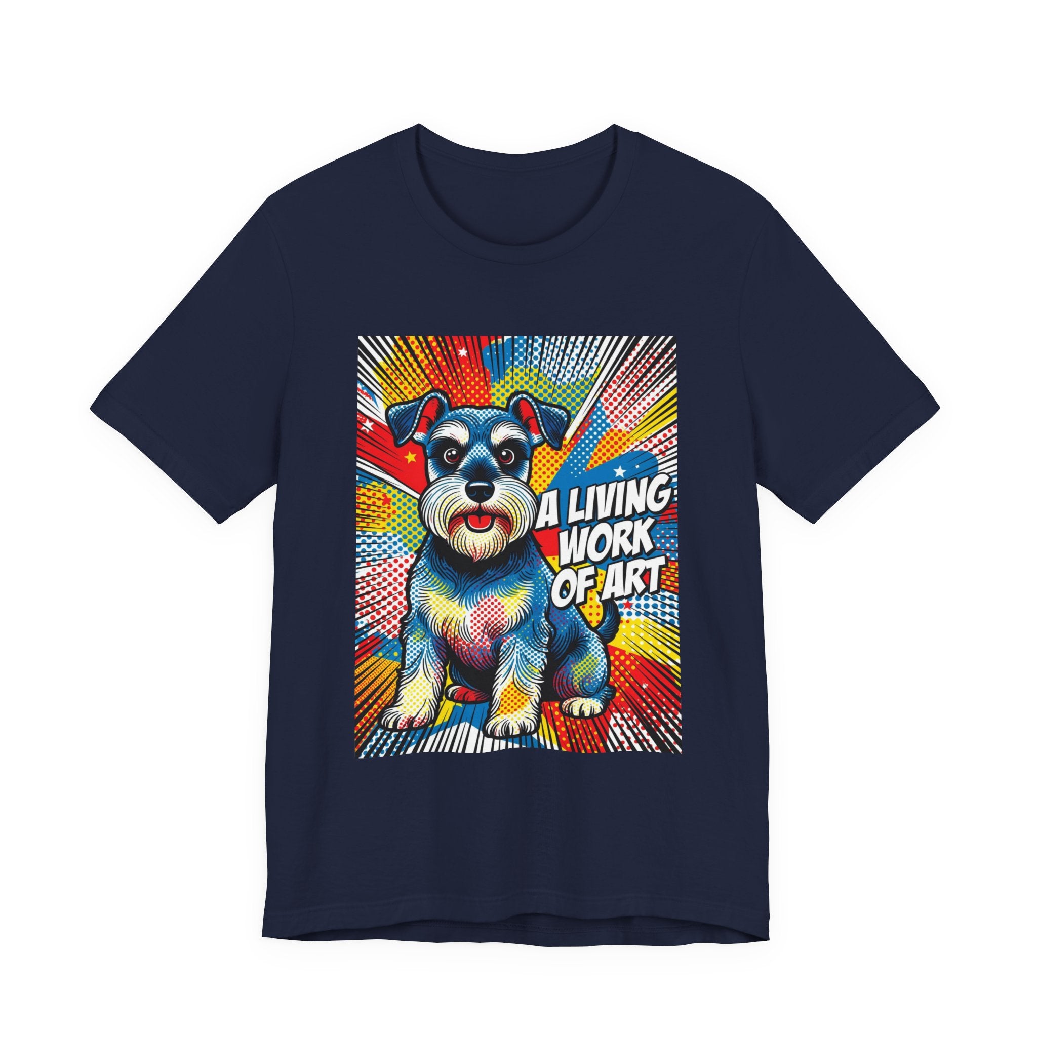 Schnauzer T Shirt | Living Work of Art Collection | Pop Art