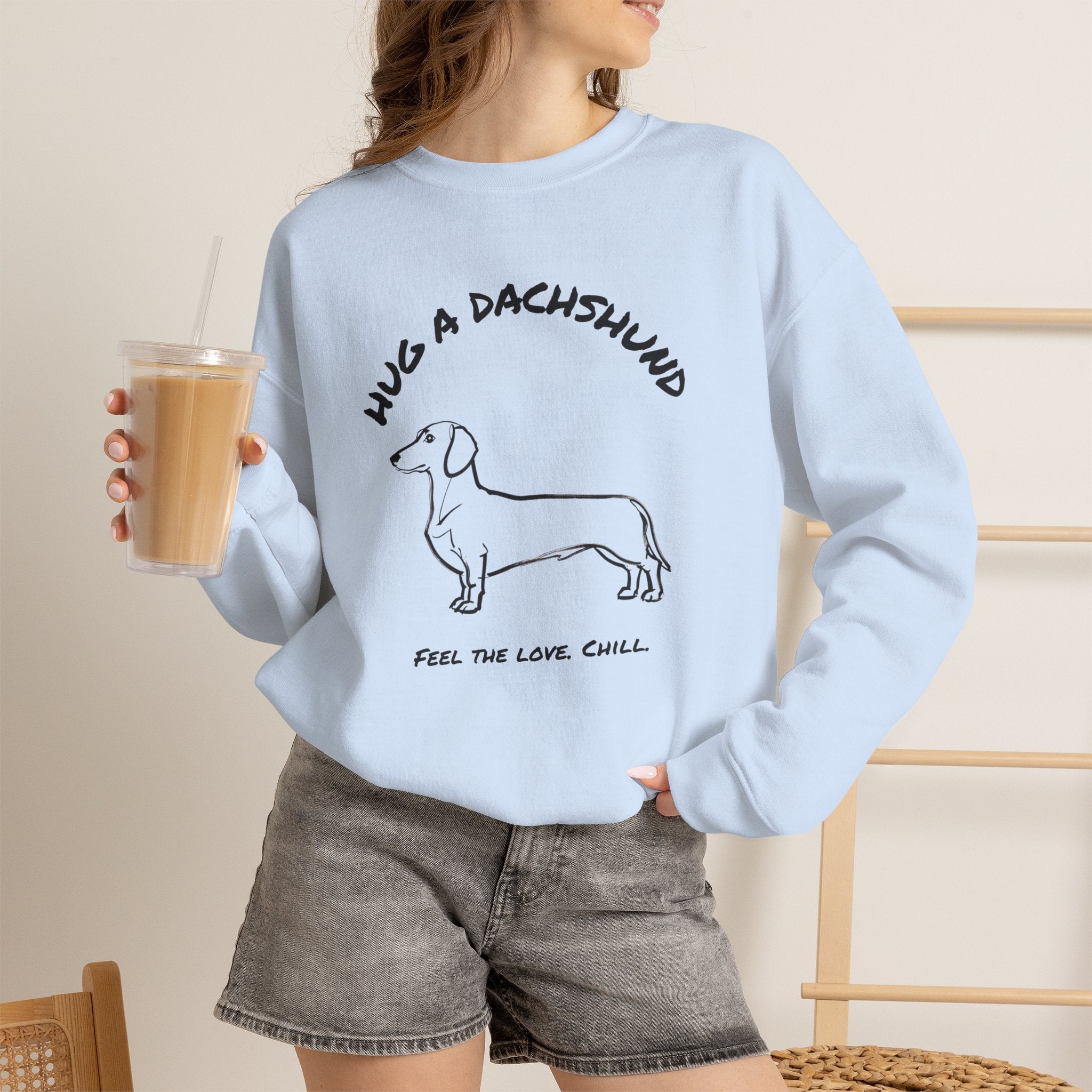 Dachshund Sweatshirt | Hug A Dachshund