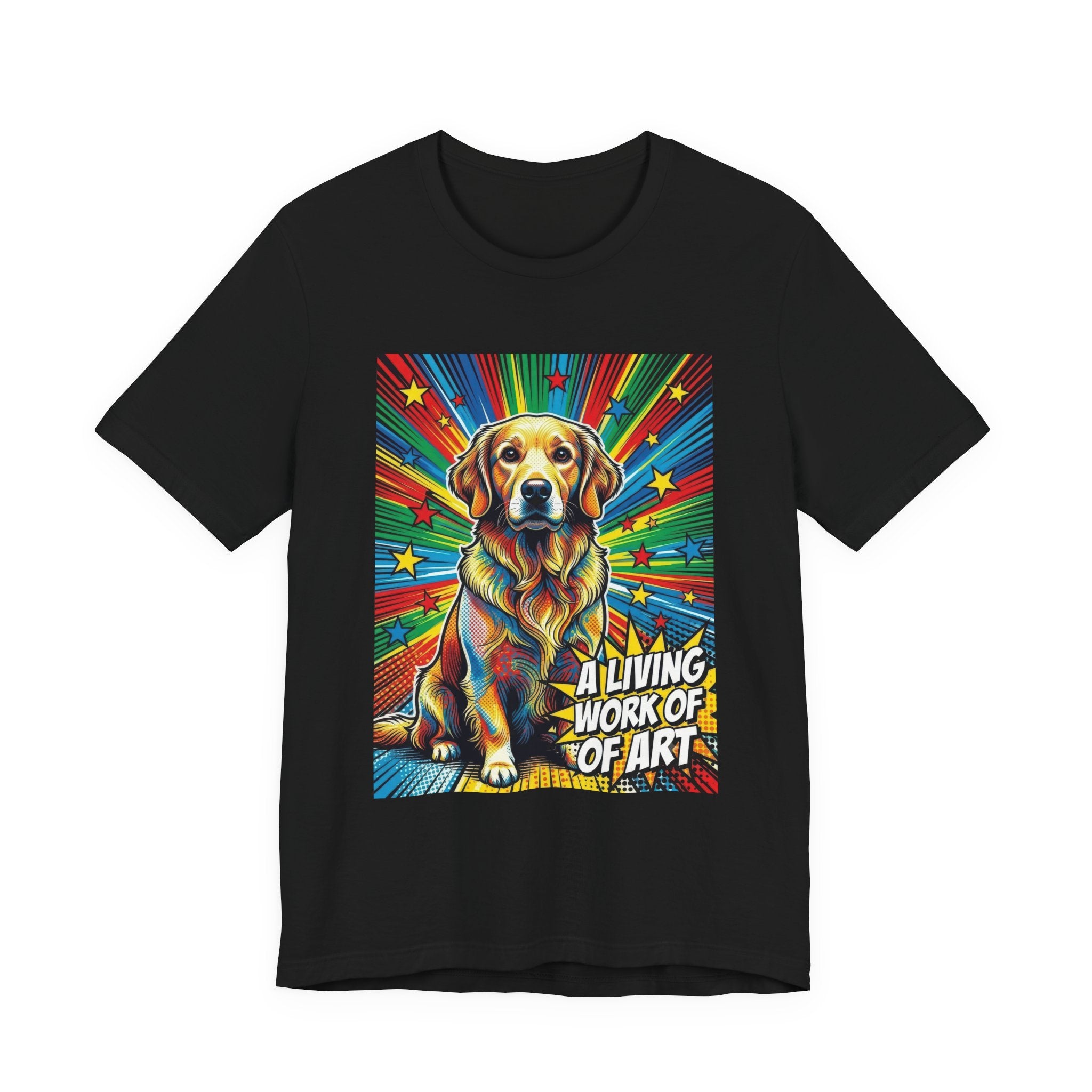 Golden Retriever T Shirt | Living Work of Art Collection | Pop Art