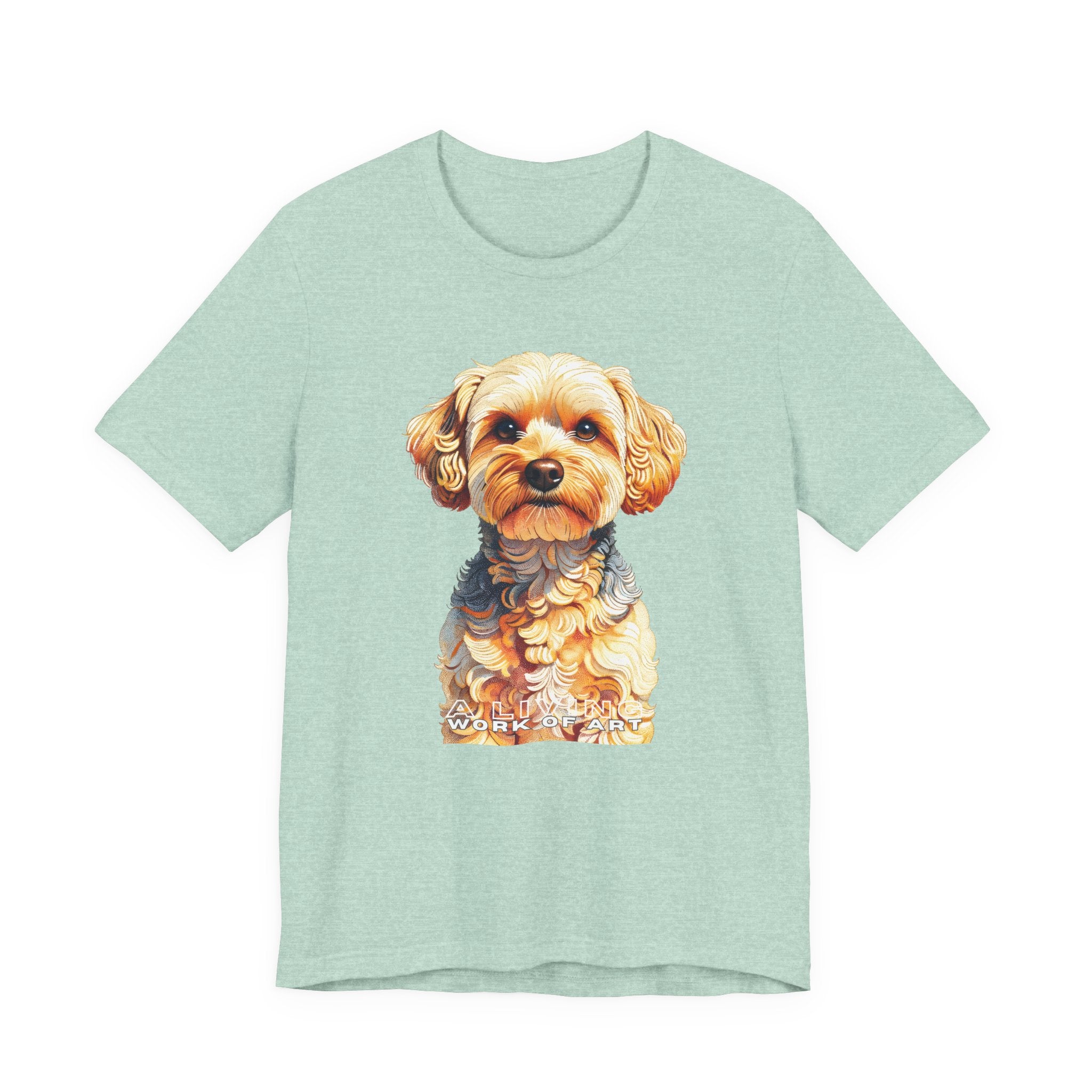 Yorkipoo T Shirt | Living Work of Art Collection | Pointillism Style
