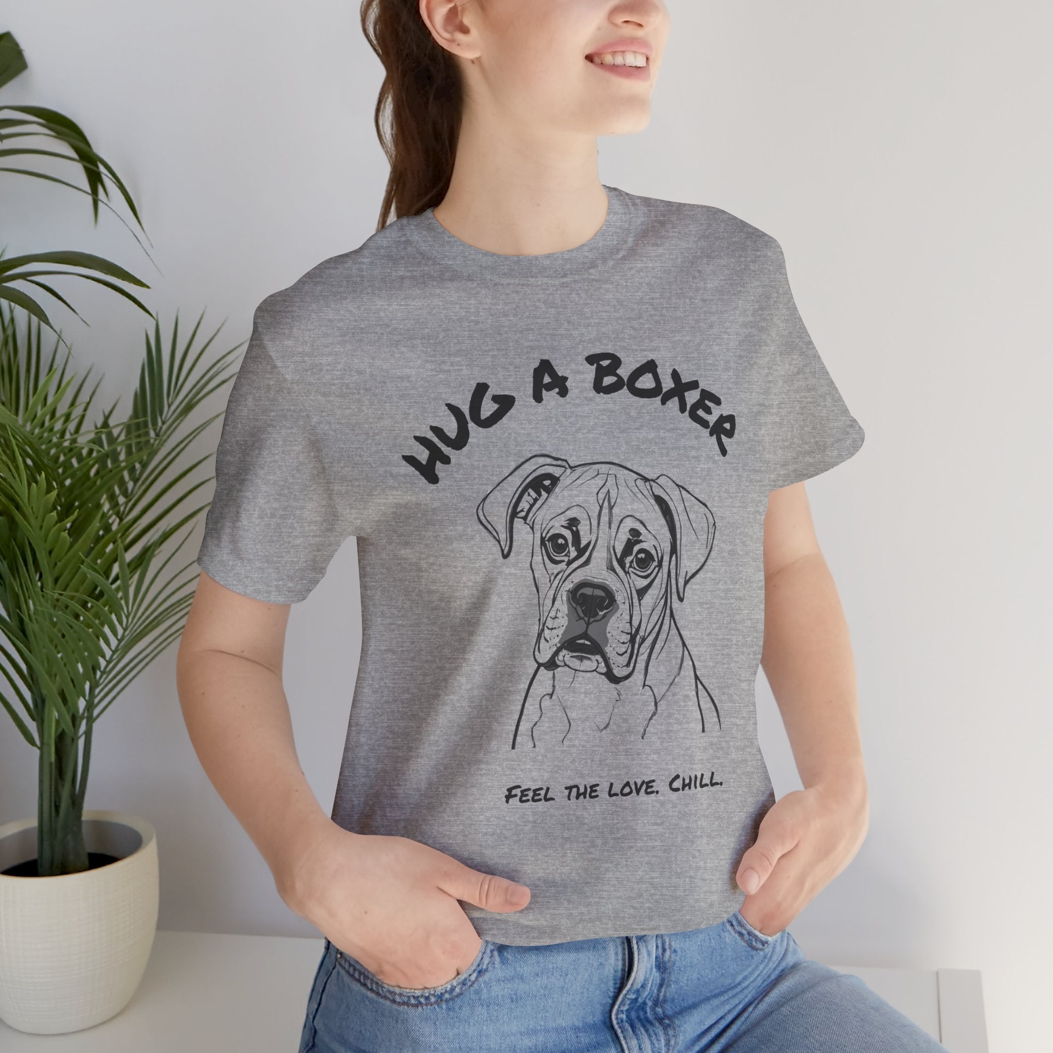 Boxer T Shirt | Hug a Boxer
