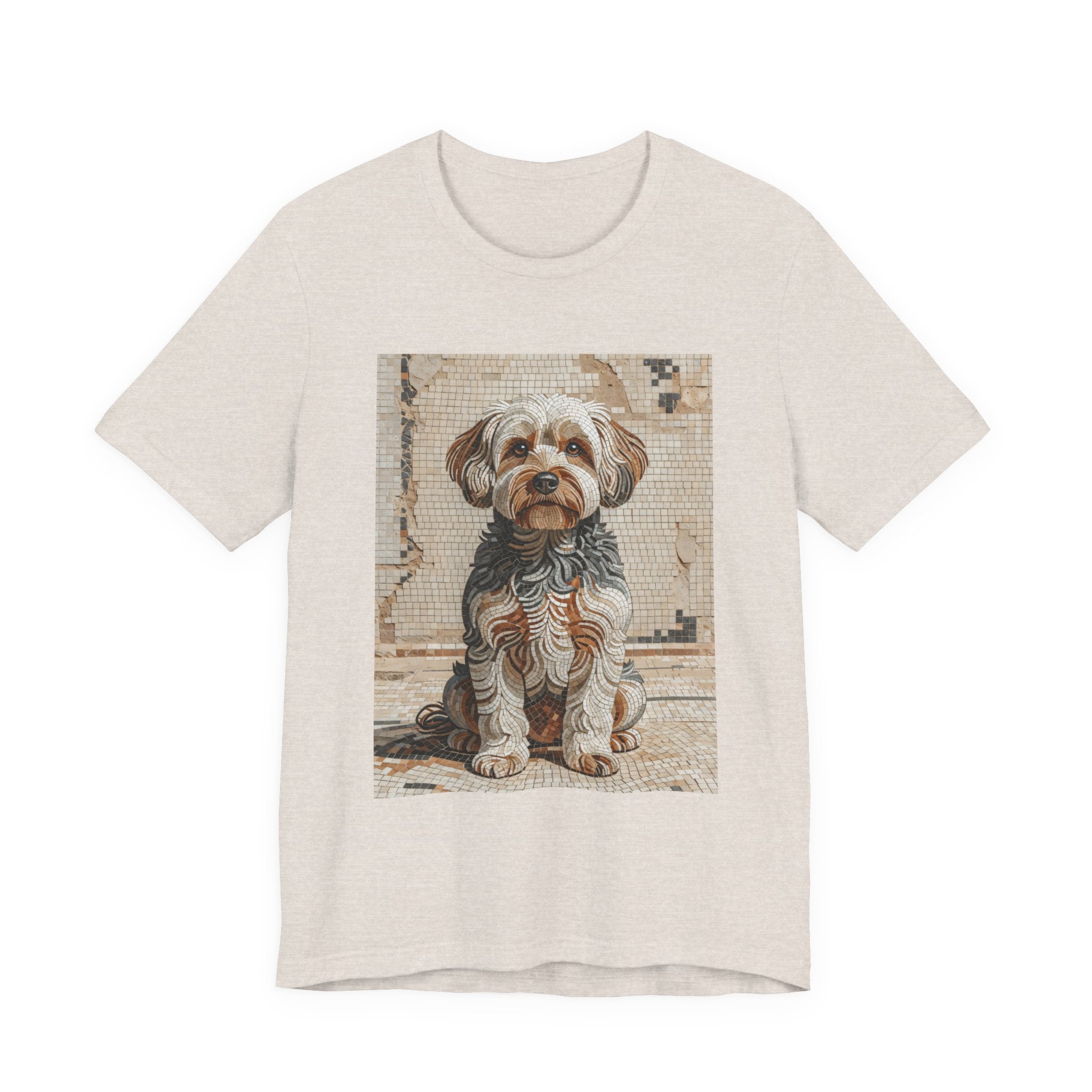 Yorkipoo T Shirt | Living Work of Art Collection | Mosaic Style