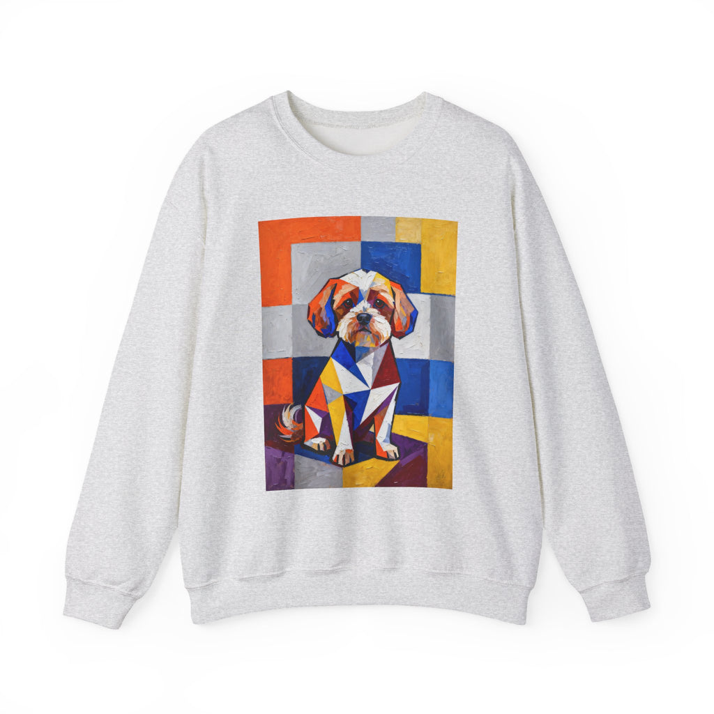 Maltipoo Sweatshirt | Living Work of Art Collection | Cubist Style