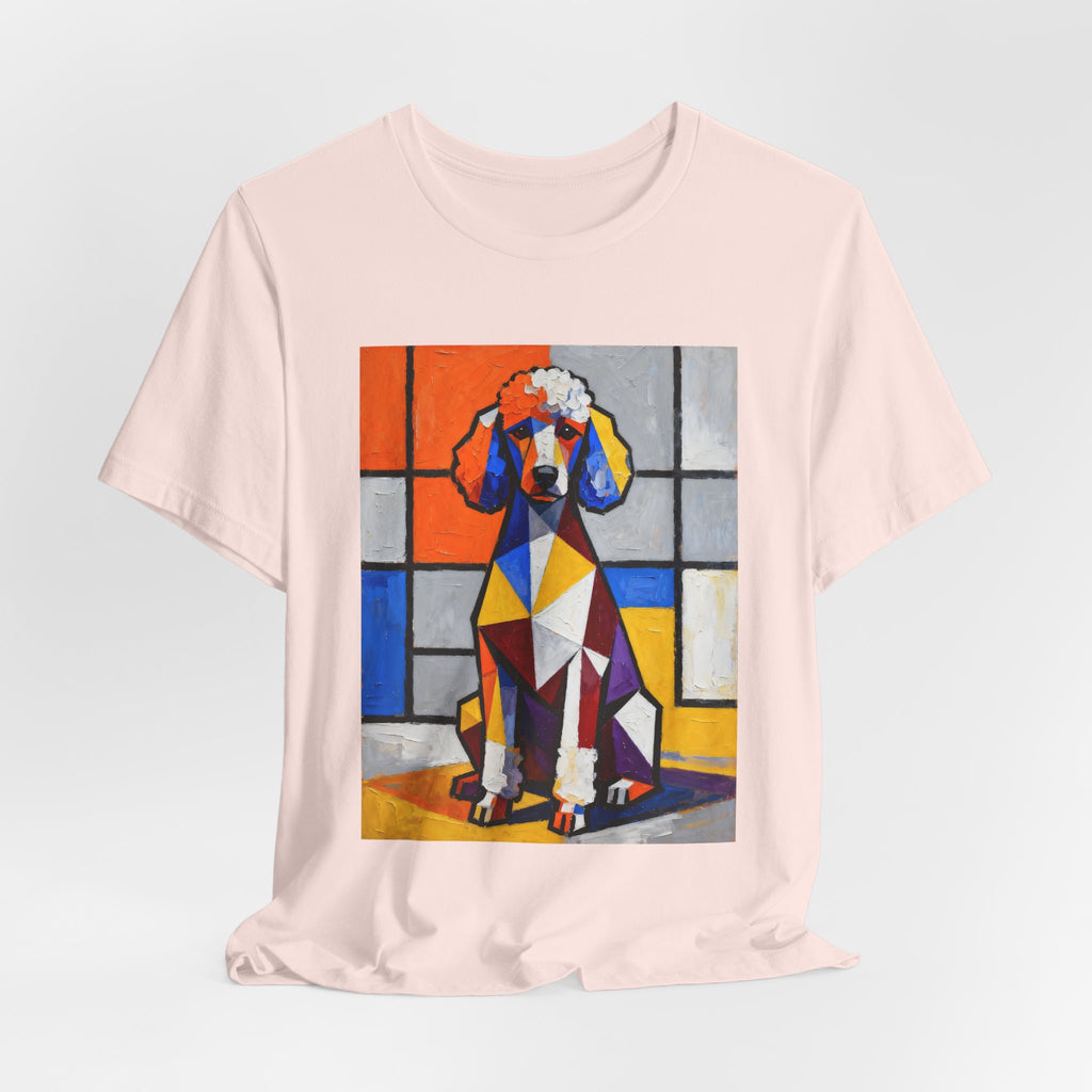 Poodle T Shirt | Living Work of Art Collection | Cubist Style