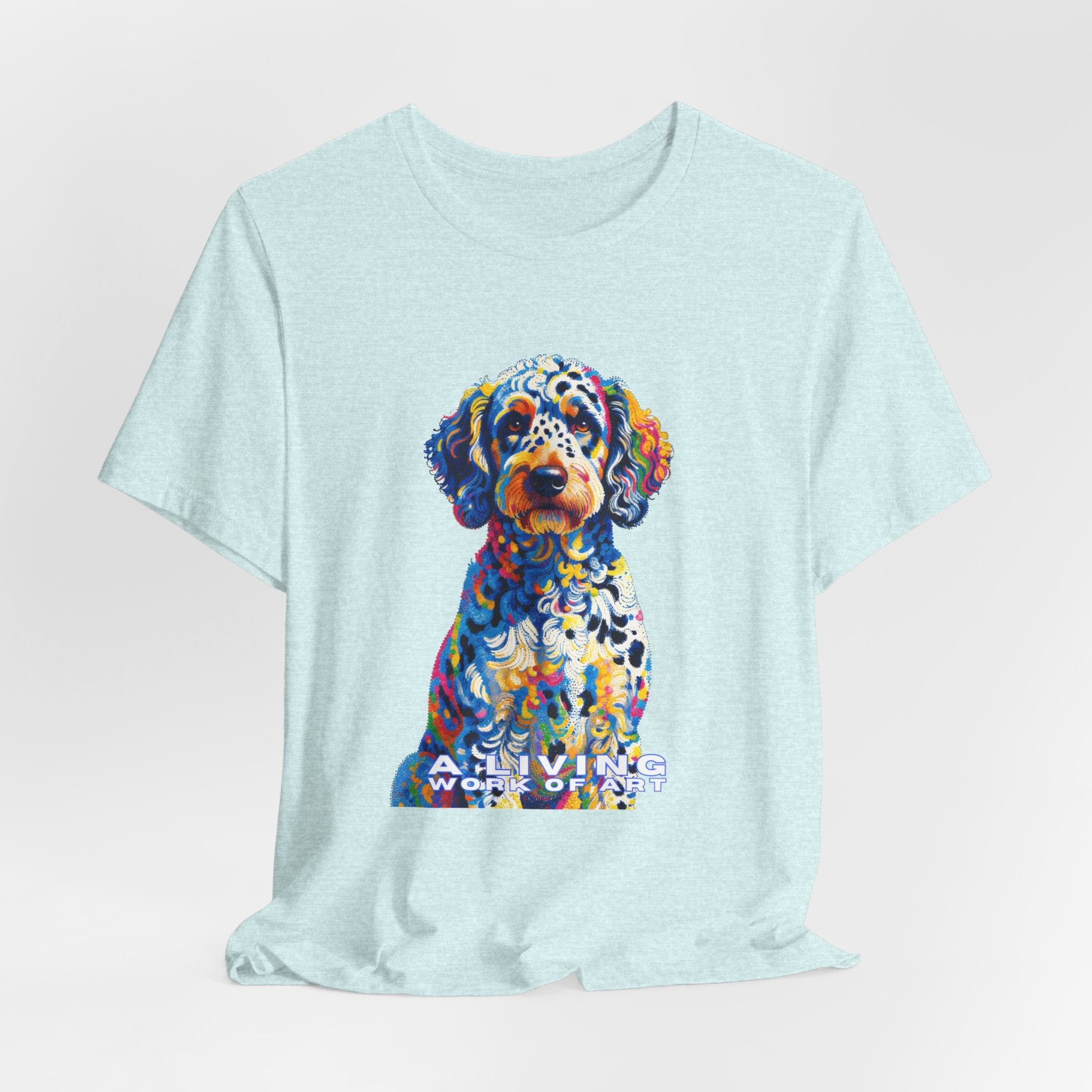 Labradoodle T Shirt | Living Work of Art Collection | Pointillism Style