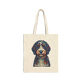 Bernedoodle Tote Bag | Living Work of Art Collection | Pointillism Style