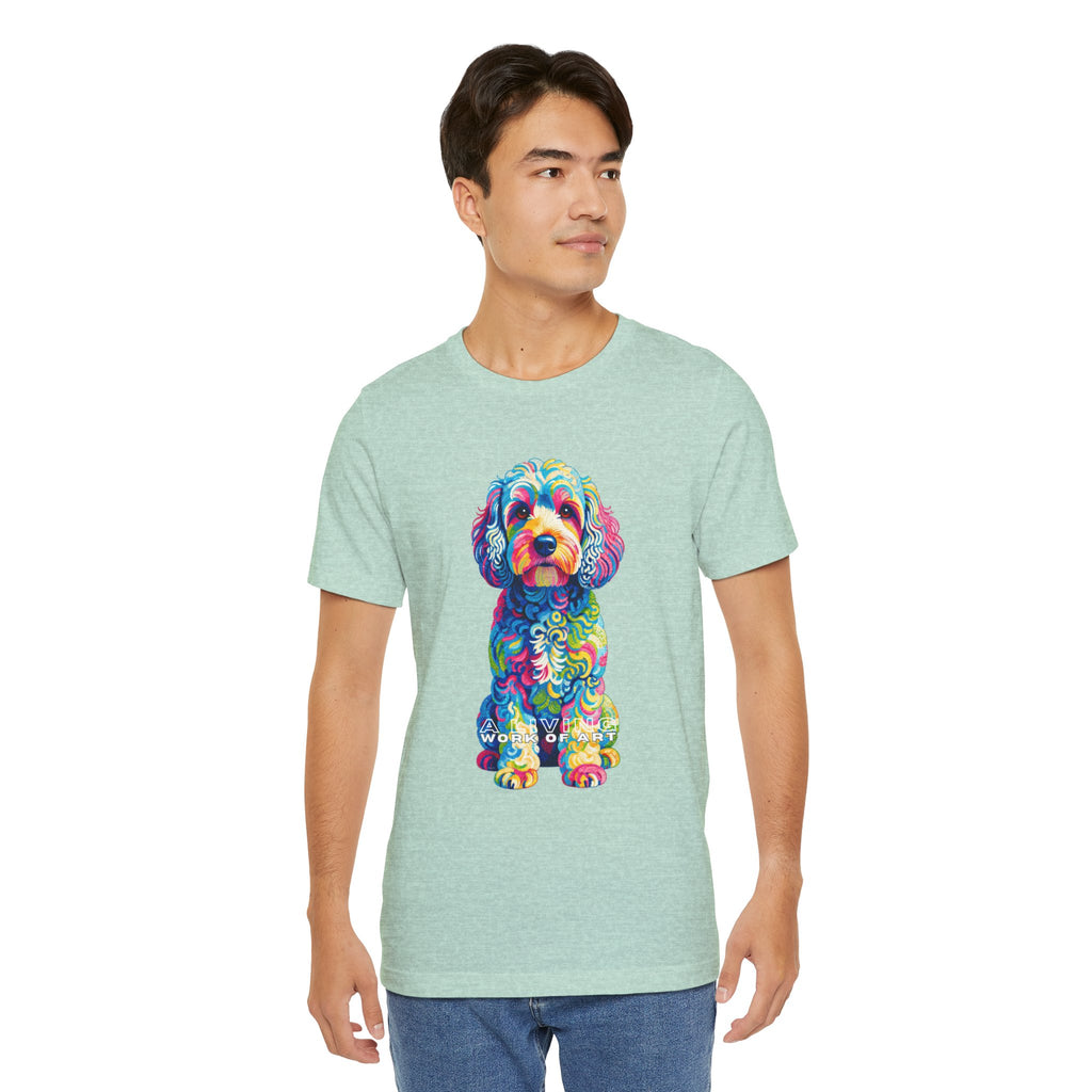 Cockapoo T Shirt | Living Work of Art Collection | Pointillism Style