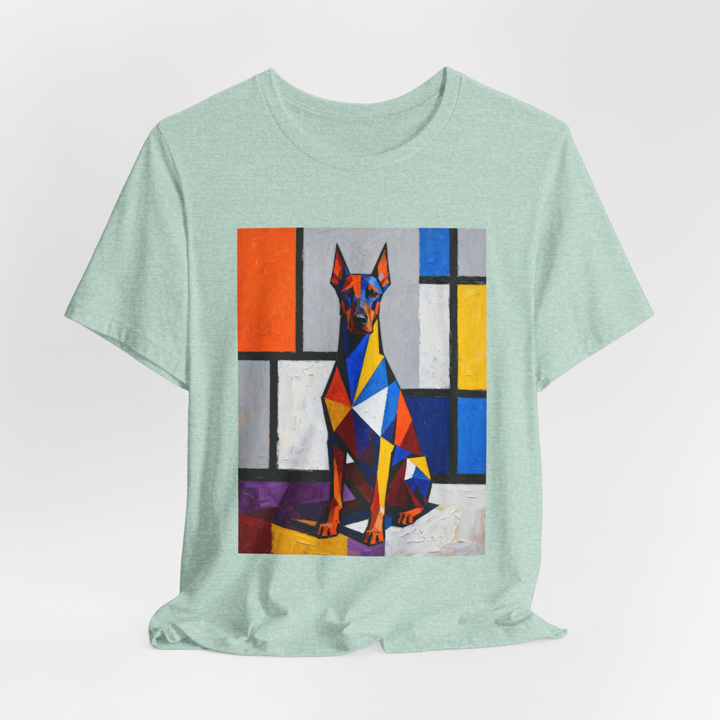 Doberman Pinscher T Shirt | Living Work of Art Collection | Cubist Style