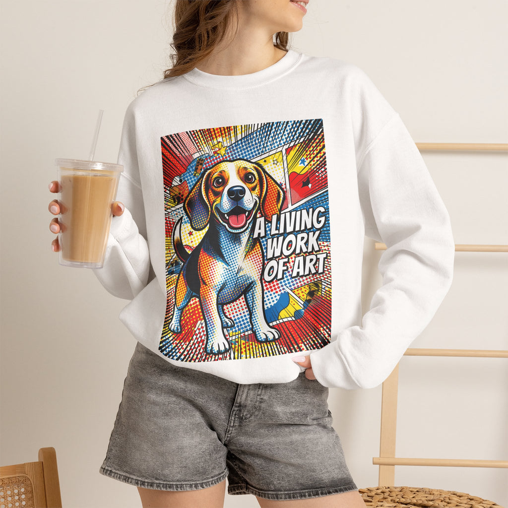 Beagle Sweatshirt | Living Work of Art Collection | Pop Art