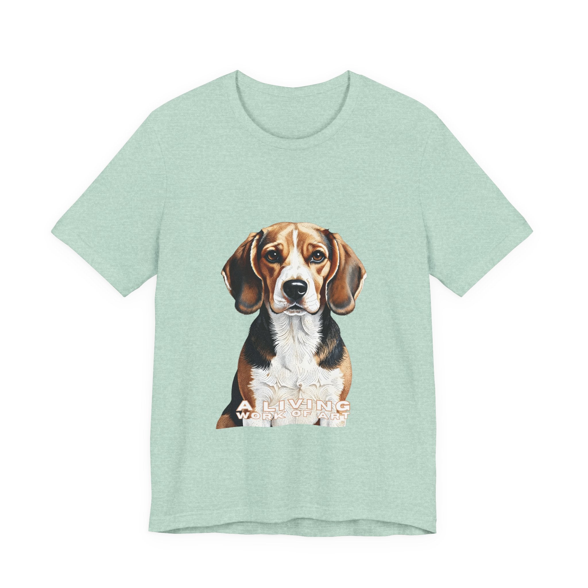 Beagle T Shirt | Living Work of Art Collection | Pointillism Style