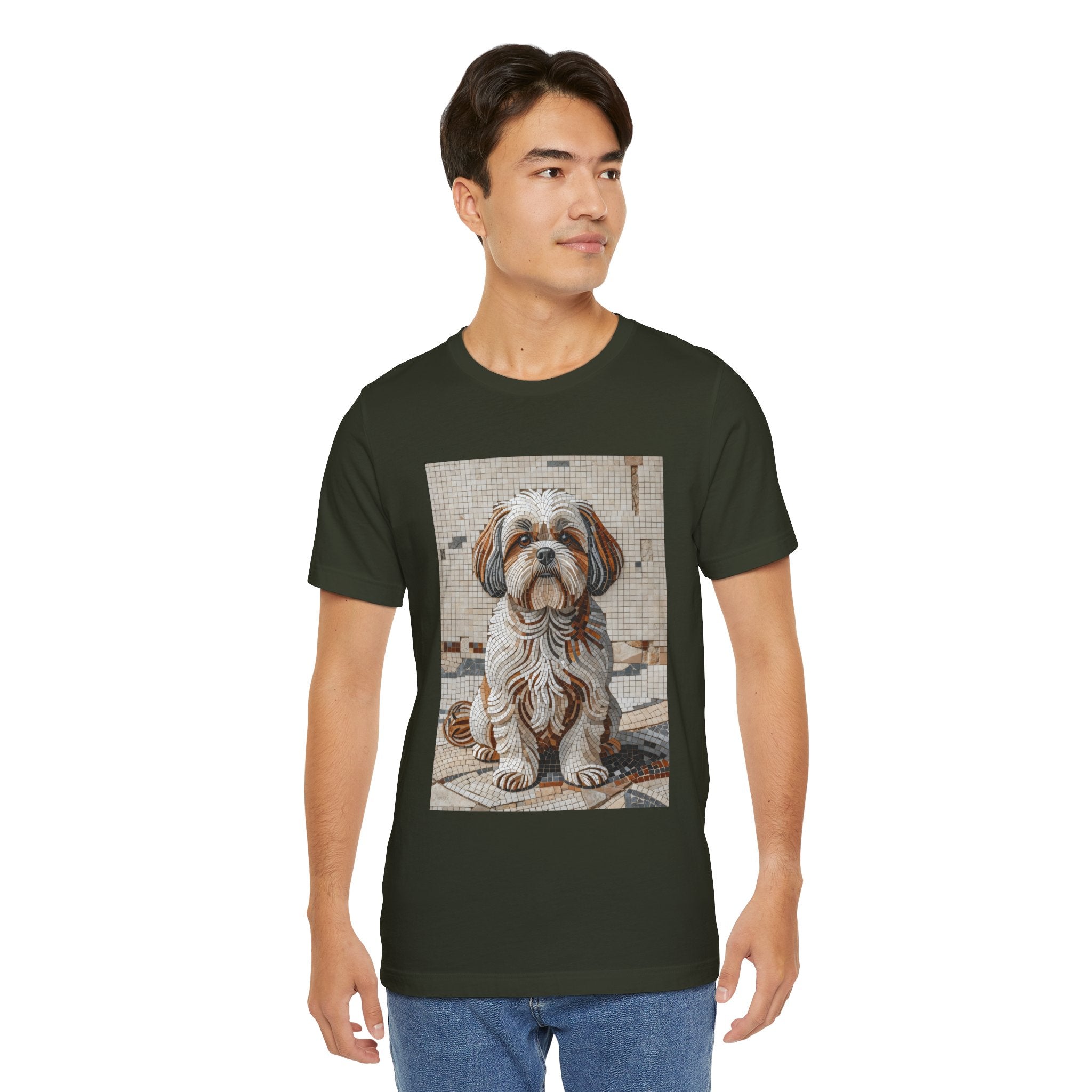 Shih Tzu T Shirt | Living Work of Art Collection | Mosaic Style