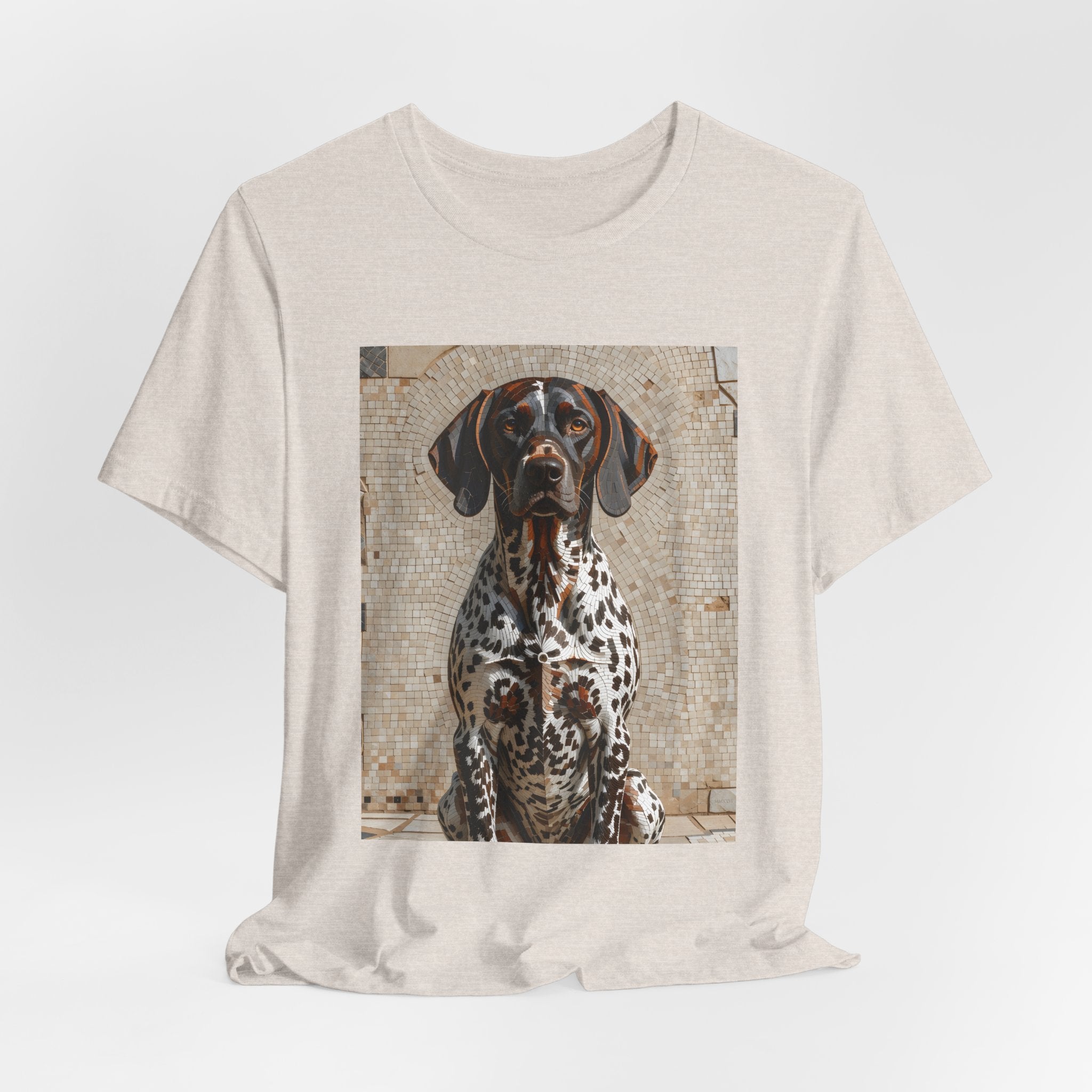 German Shorthaired Pointer T Shirt | Living Work of Art Collection | Mosaic Style
