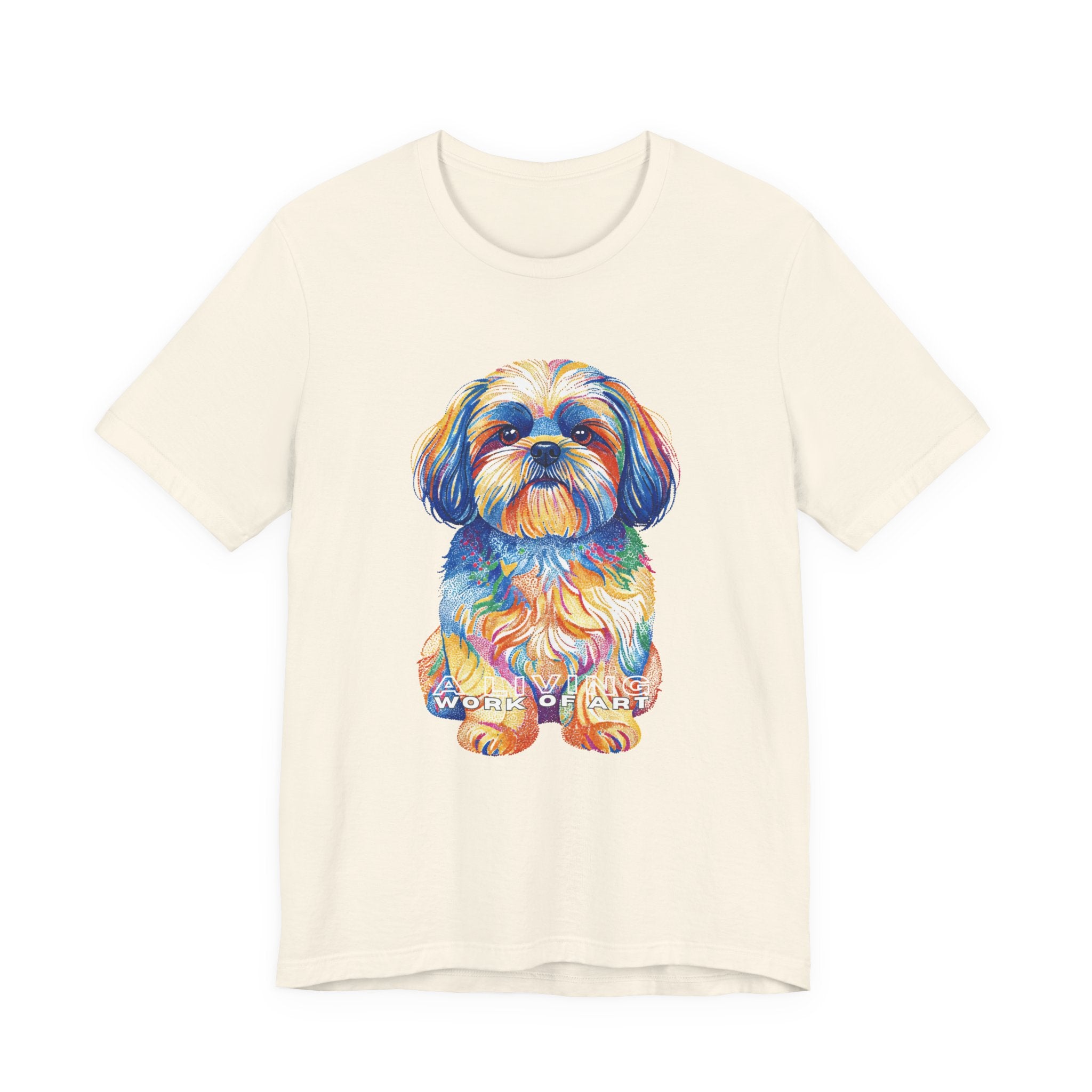 Shih Tzu T Shirt | Living Work of Art Collection | Pointillism Style