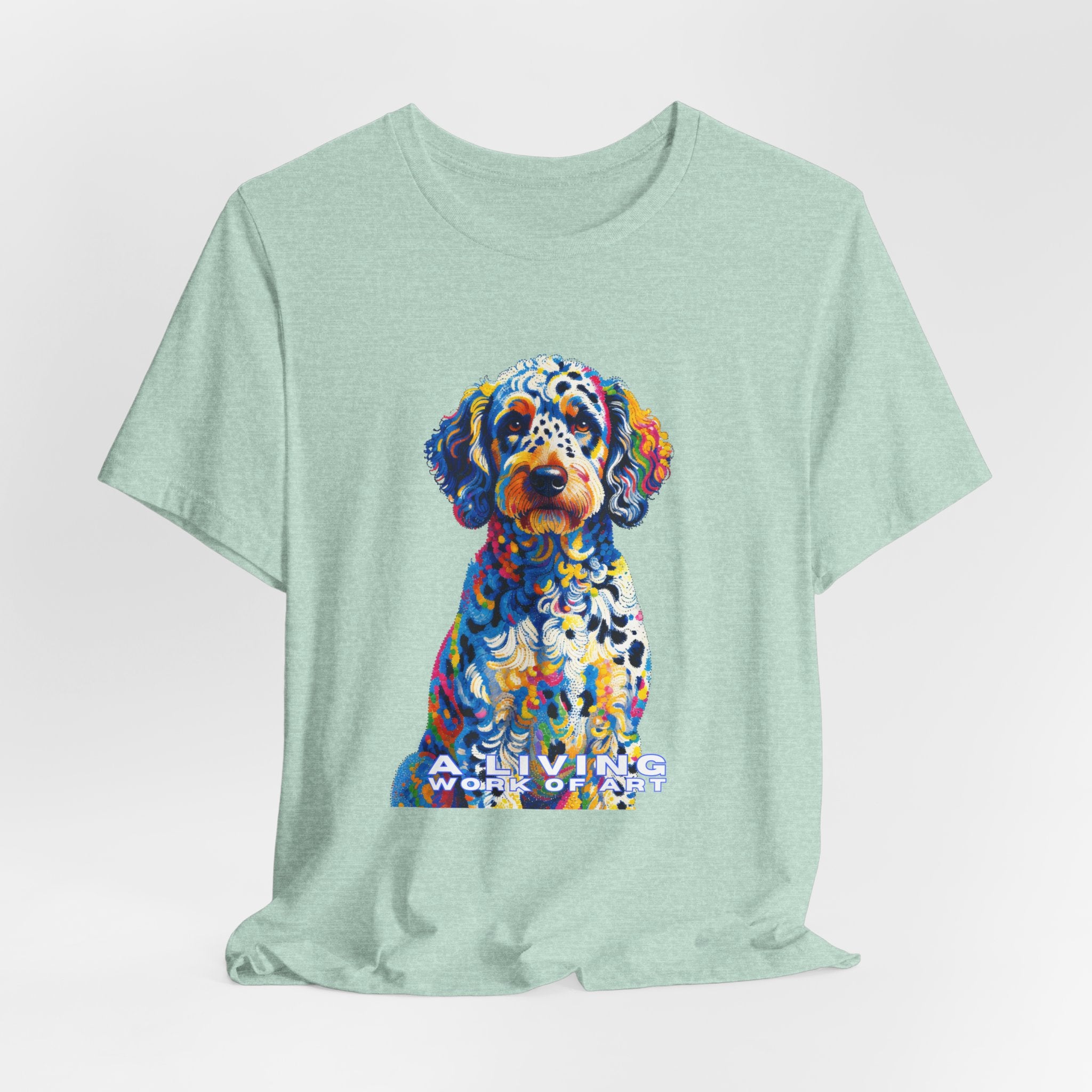 Labradoodle T Shirt | Living Work of Art Collection | Pointillism Style