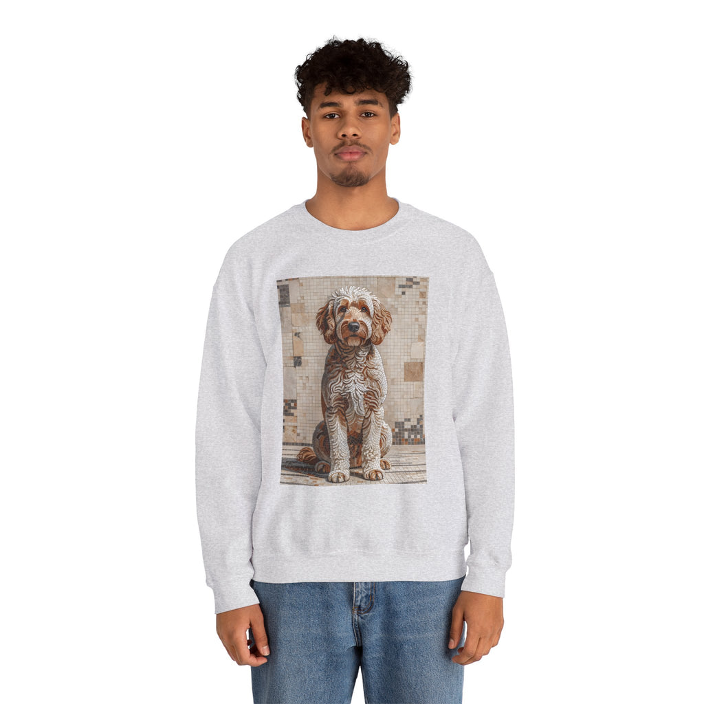 Goldendoodle Sweatshirt | Living Work of Art Collection | Mosaic Style