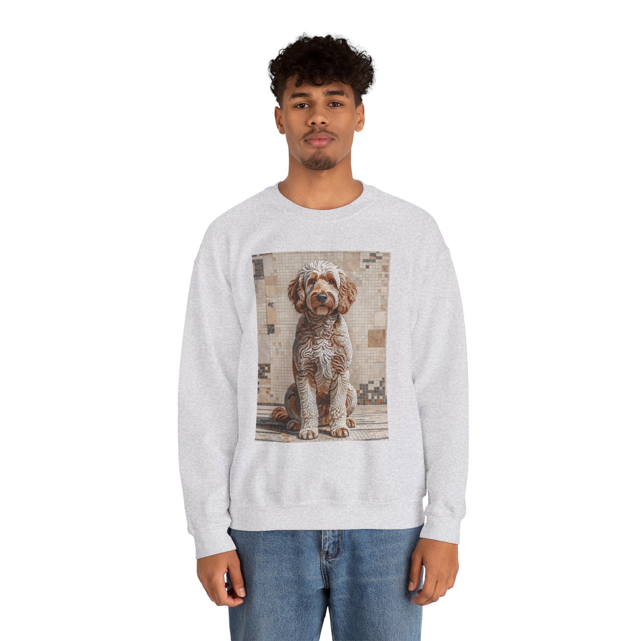 Goldendoodle Sweatshirt | Living Work of Art Collection | Mosaic Style