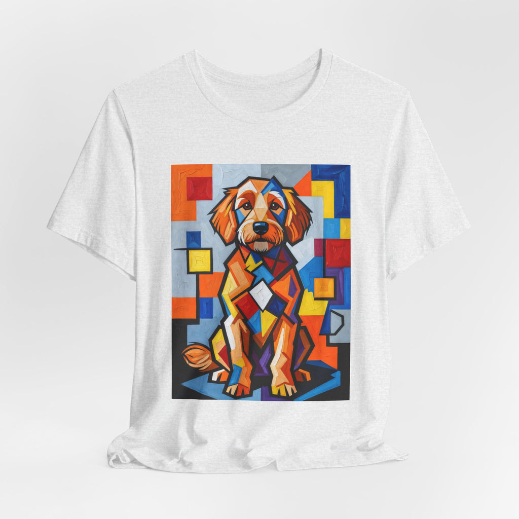 Goldendoodle T Shirt | Living Work of Art Collection | Cubist Style
