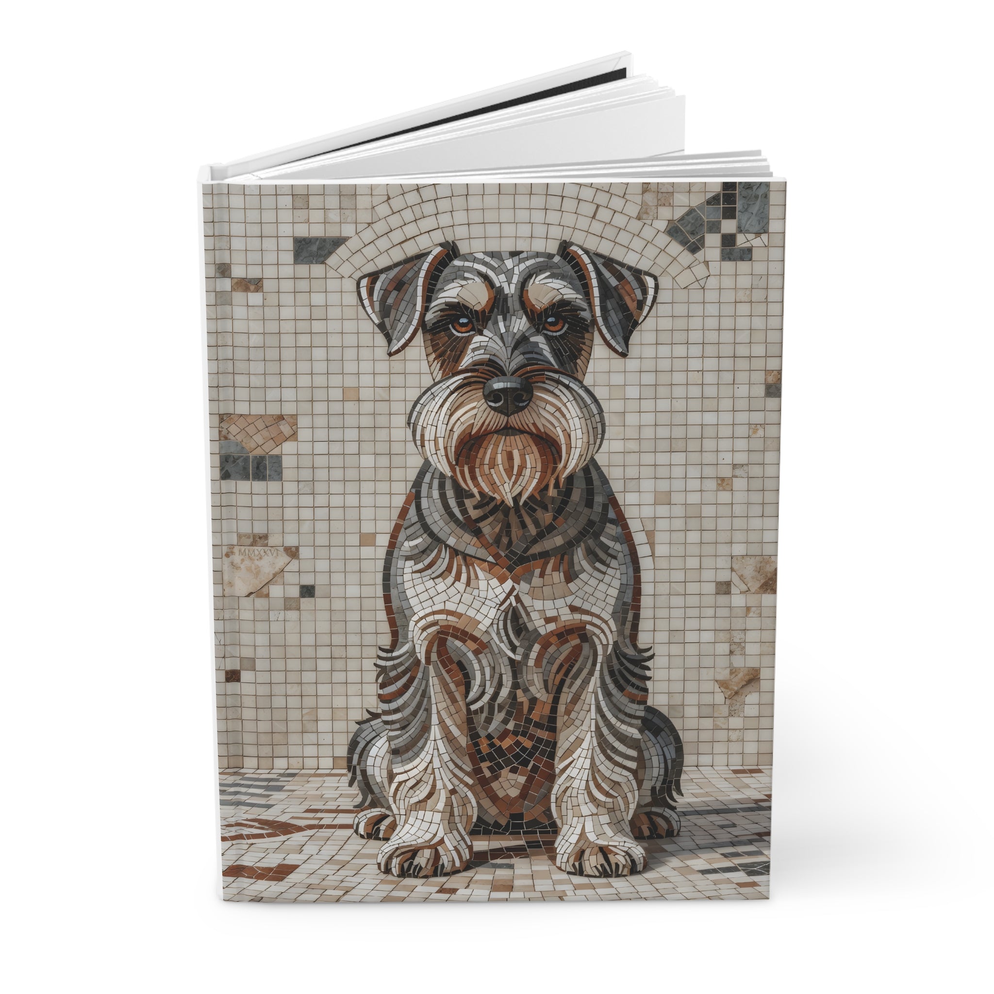 Schnauzer Notebook | Living Work of Art Collection | Mosaic Style
