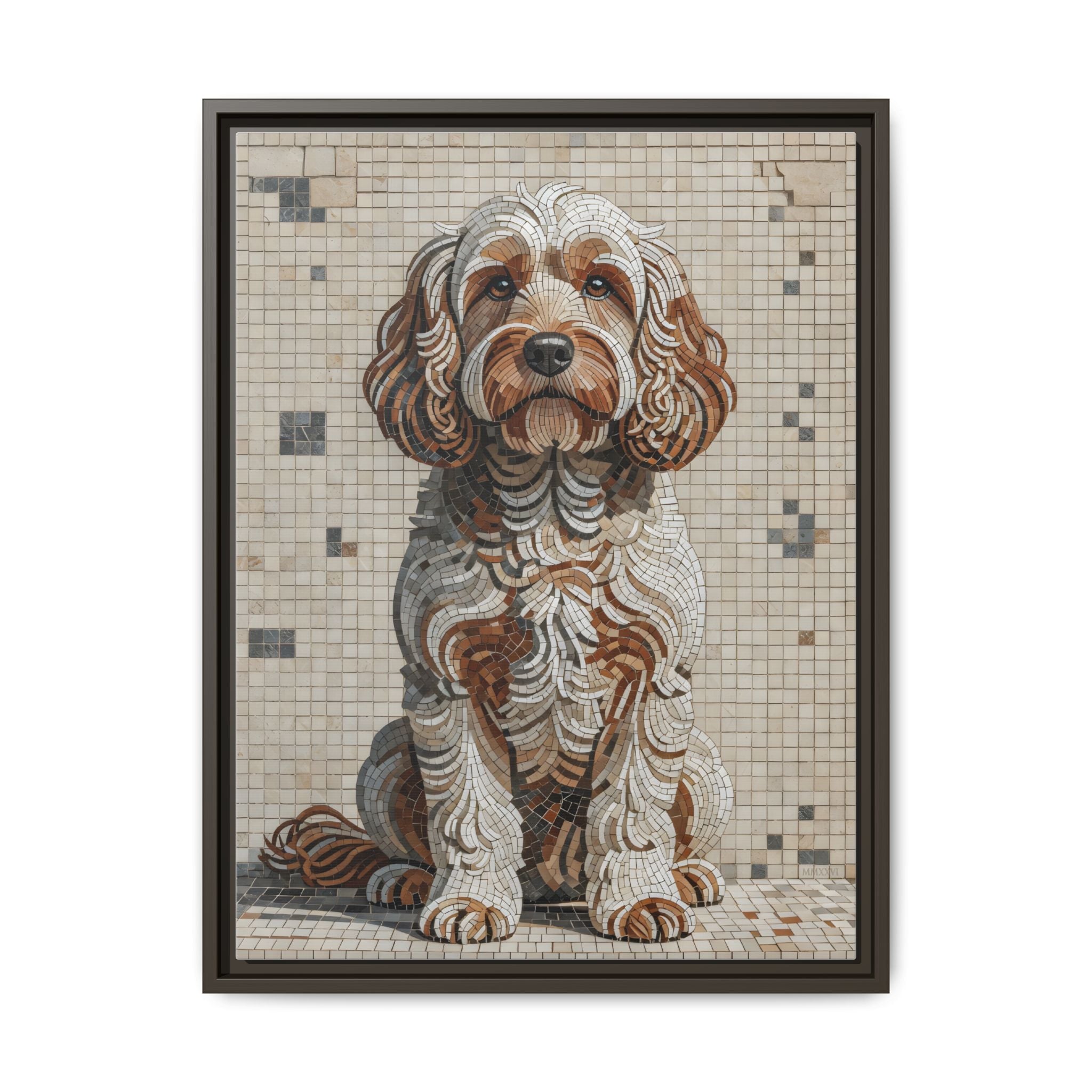 Cockapoo Canvas Wall Art | Living Work of Art Collection | Mosaic Style Print