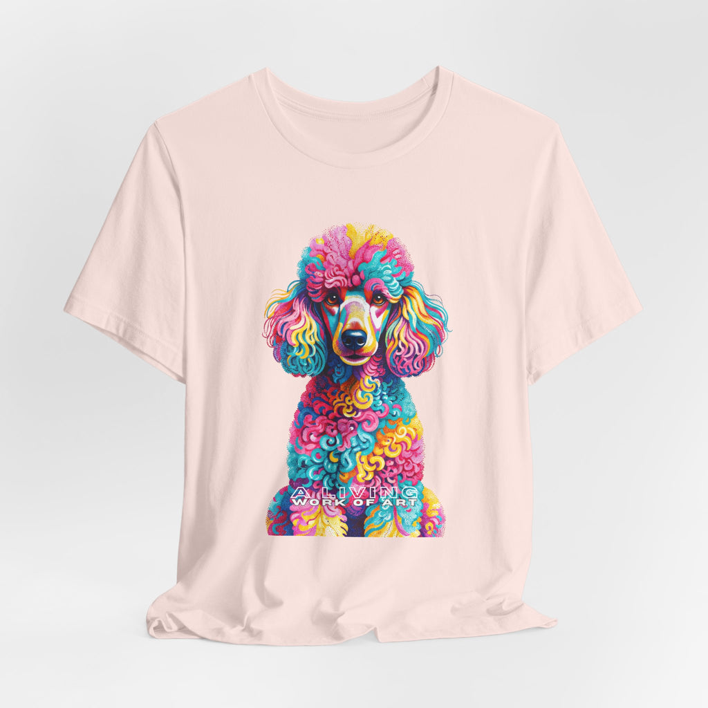 Poodle T Shirt | Living Work of Art Collection | Pointillism Style