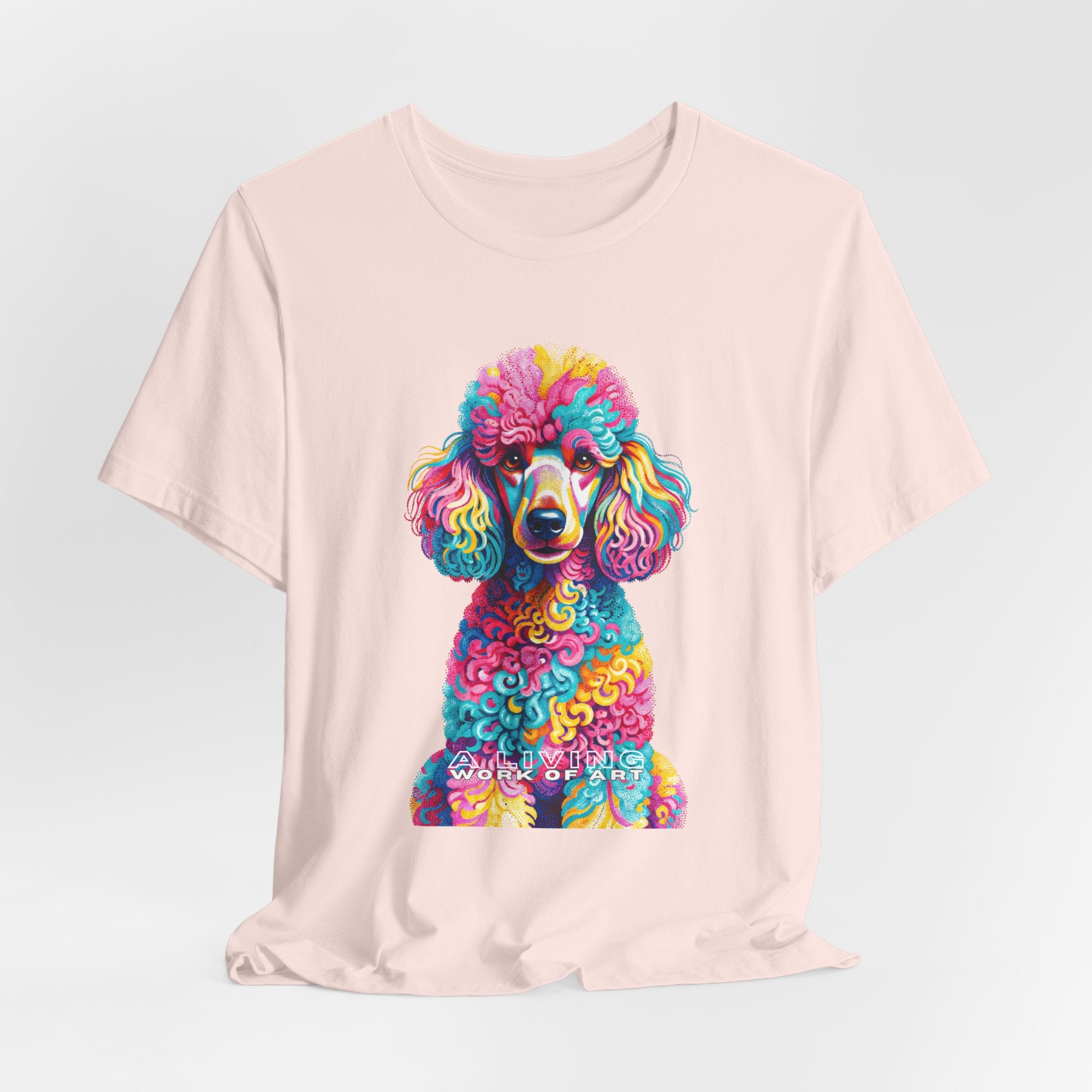 Poodle T Shirt | Living Work of Art Collection | Pointillism Style