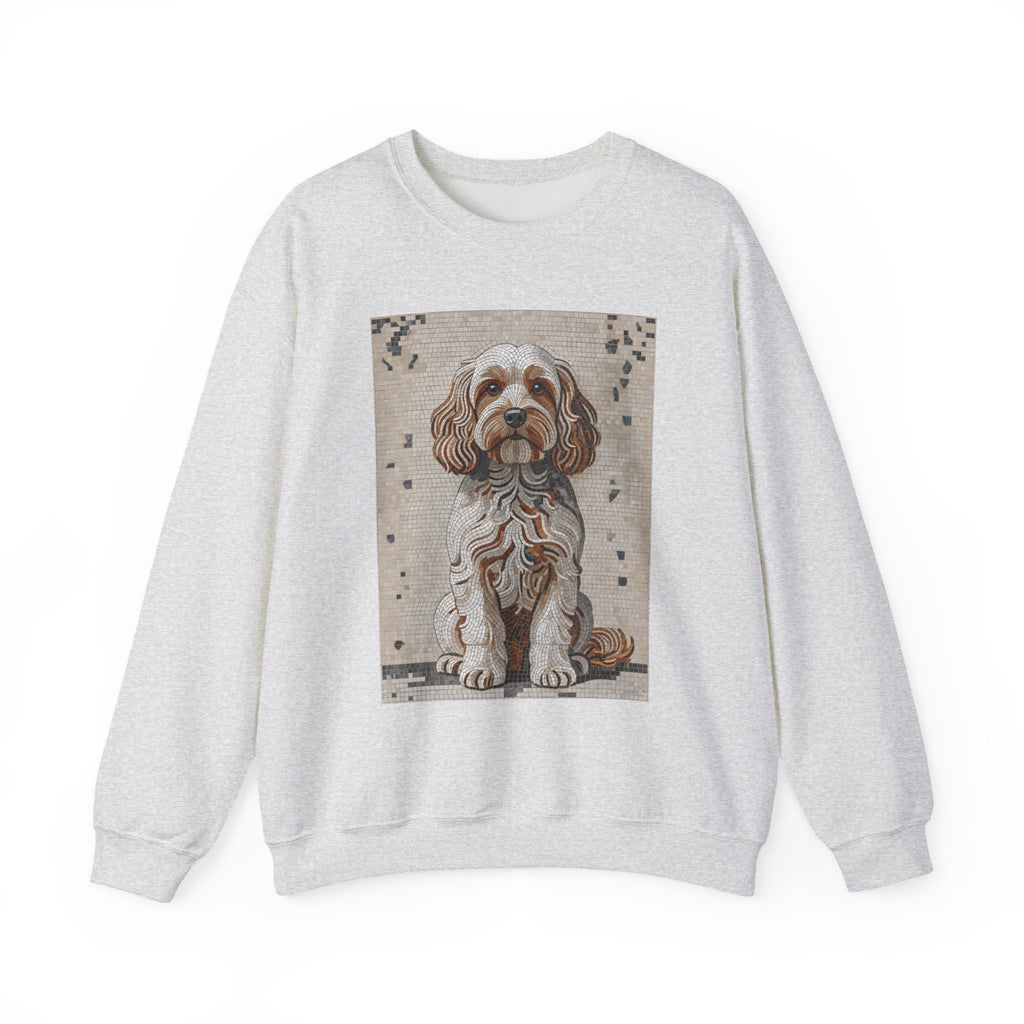 Cavapoo Sweatshirt | Living Work of Art Collection | Mosaic Style